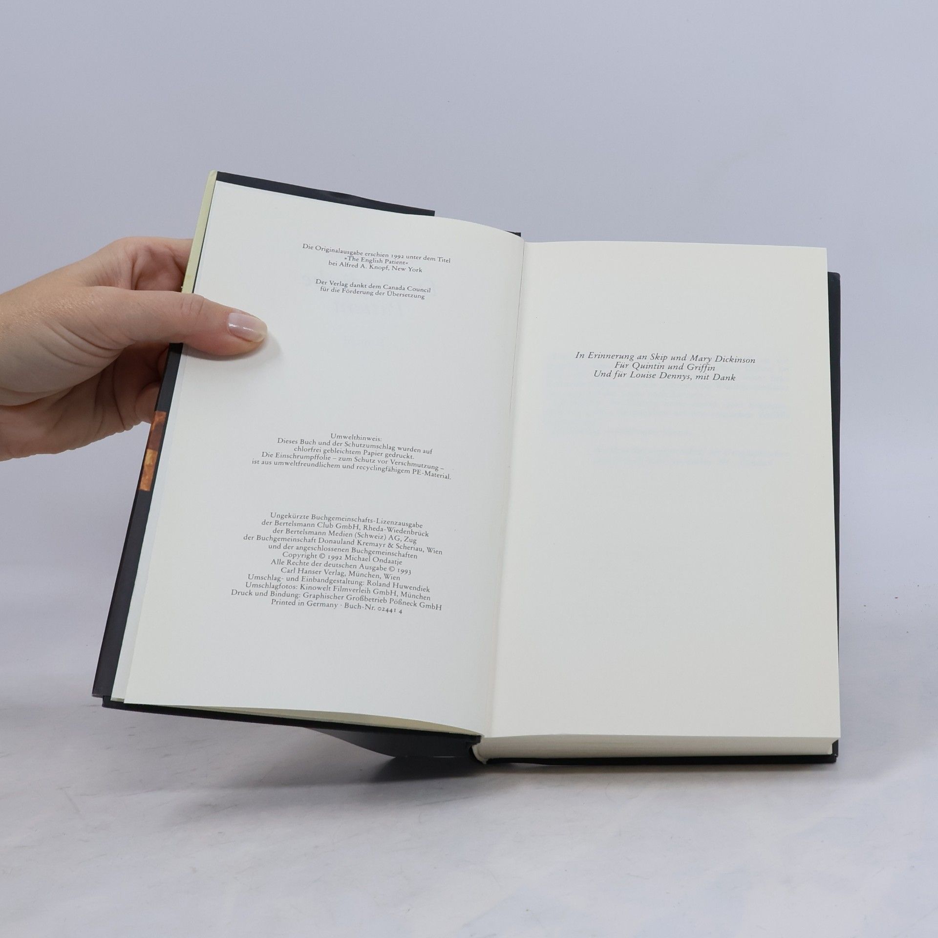 Michael Ondaatje Der englische Patient