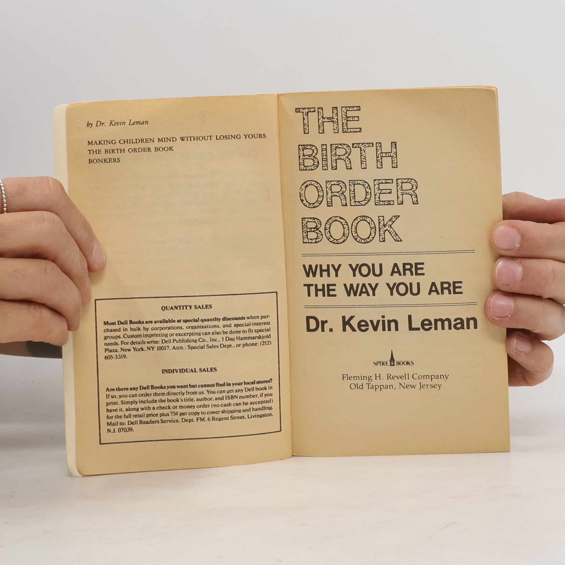 Kevin Leman The Birth Order Book