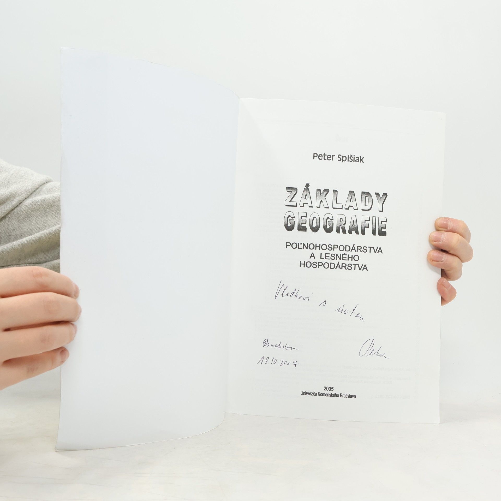 Peter Spišiak Základy geografie