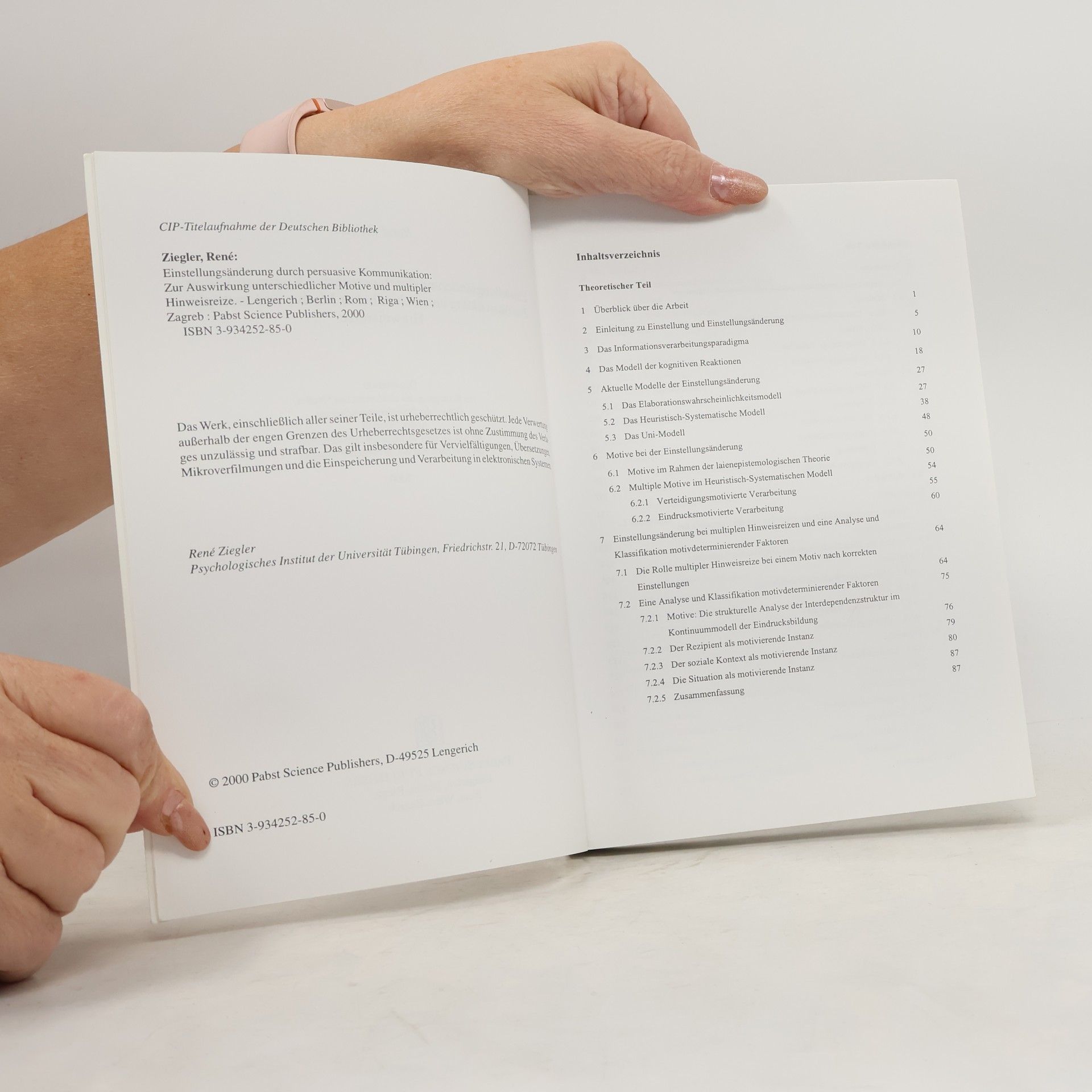 René Ziegler Einstellungsänderung durch persuasive Kommunikation