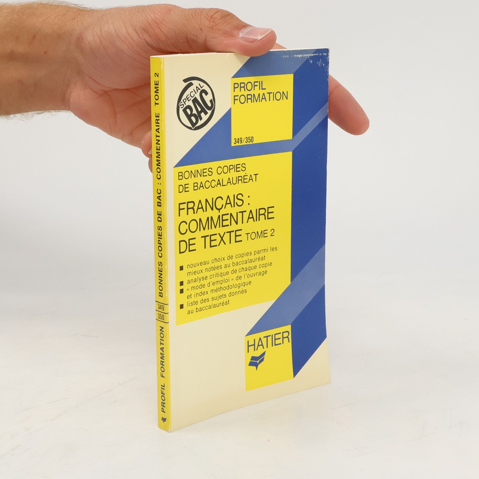 kolektiv Bonnes copies de Bac : Français : Commentaire de texte Tome 2