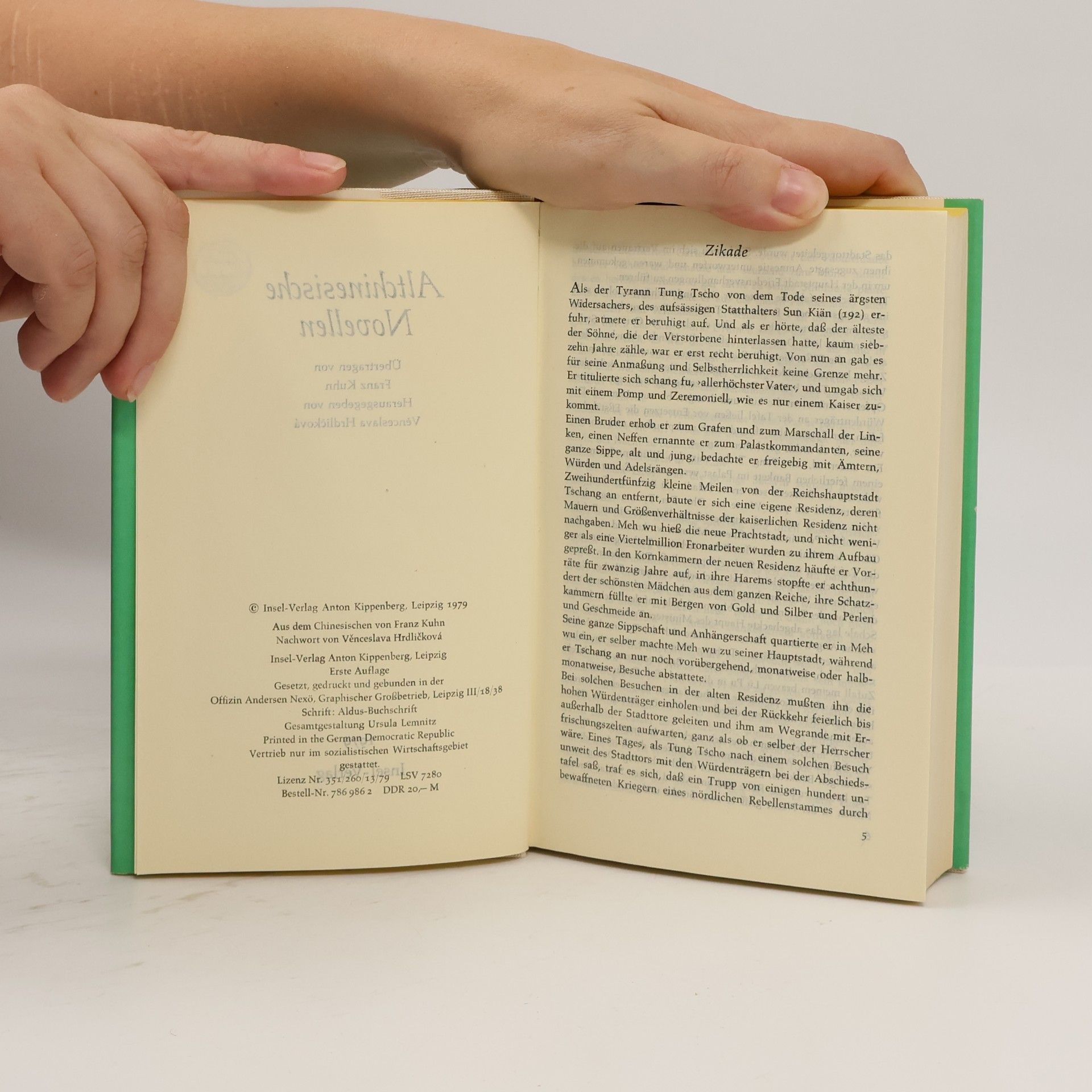 Věnceslava Hrdličková Altchinesische Novellen