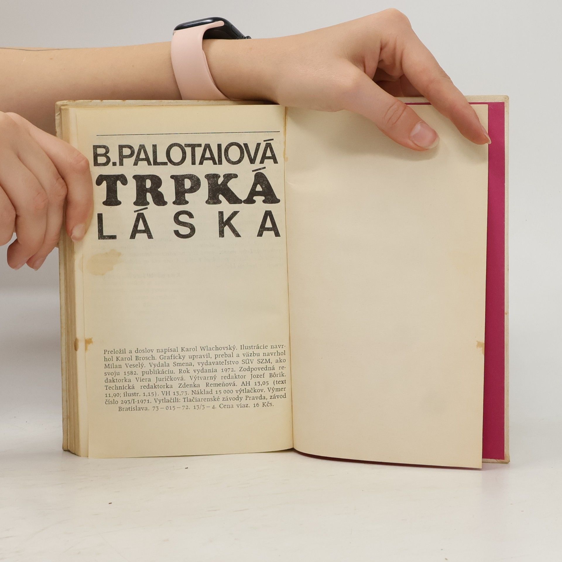 B. Palotaiová Trpká láska