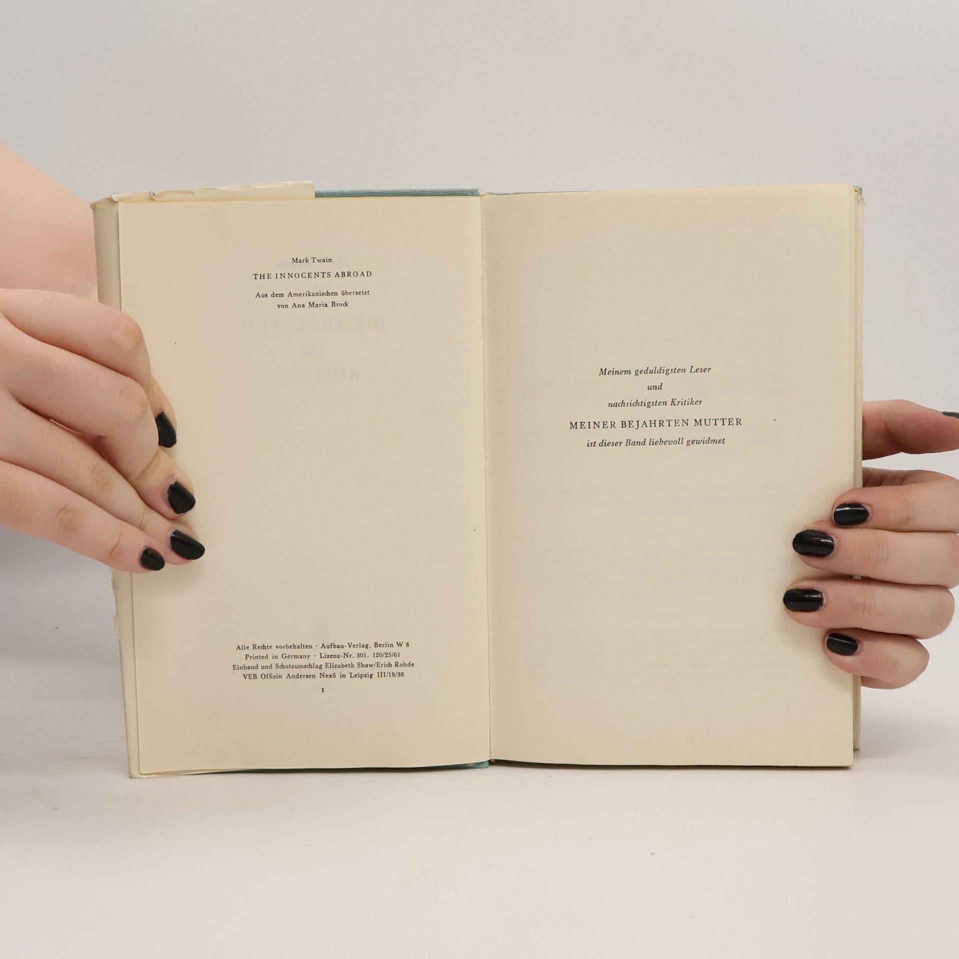 Mark Twain Die Arglosen im Ausland