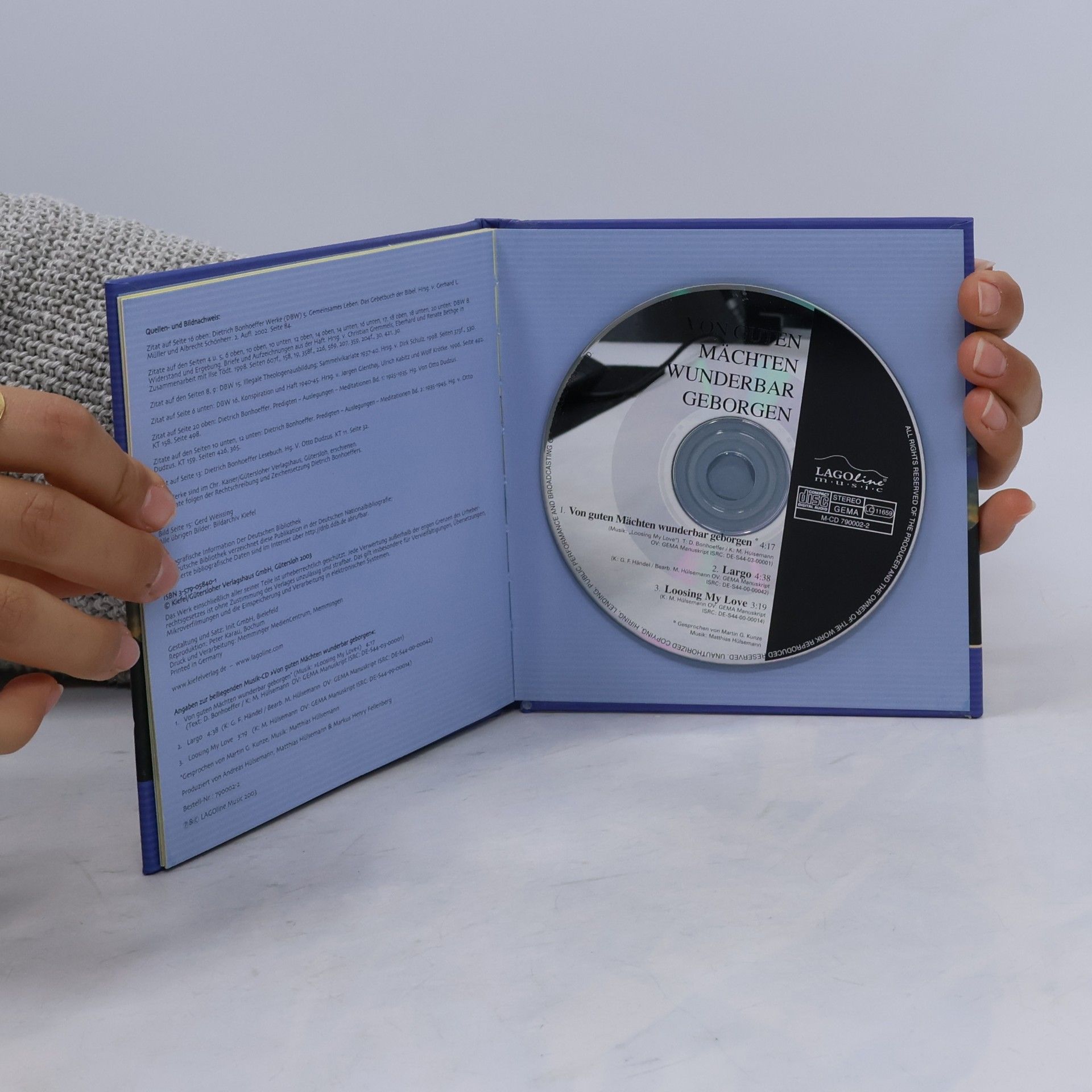 Dietrich Bonhoeffer Von guten Mächten wunderbar geborgen. Buch und CD.