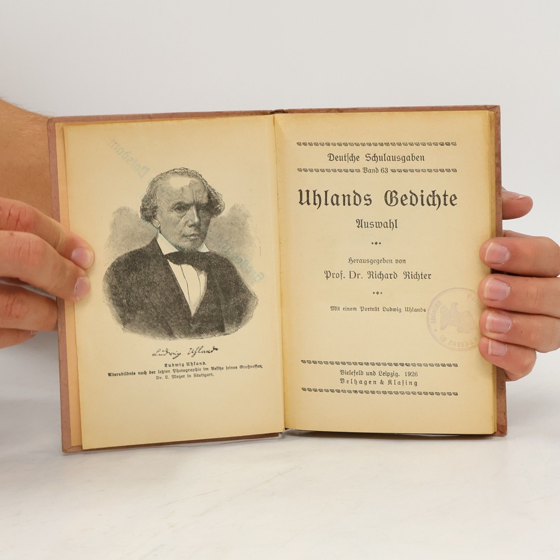 Ludwig Uhland Uhlands Gedichte. Auswahl