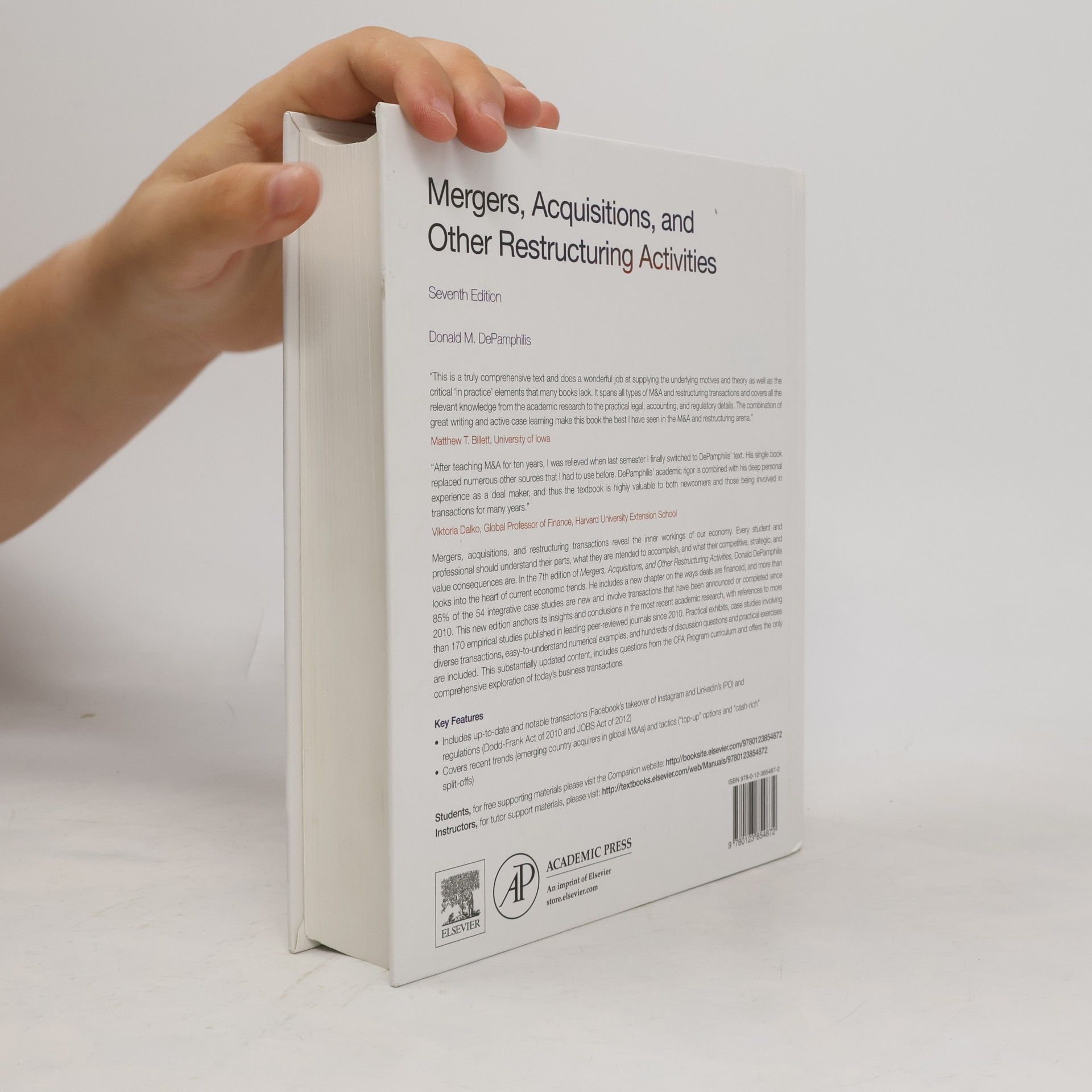Donald M. DePamphilis Mergers, Acquisitions, And Other Restructuring Activities