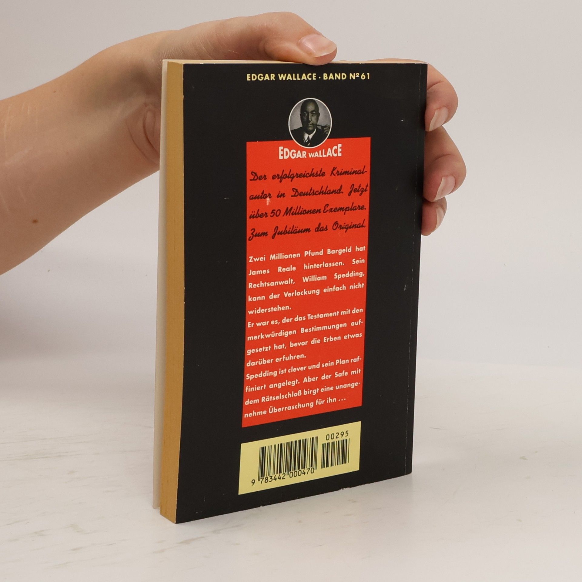 Edgar Wallace Der Safe mit dem Rätselschloß