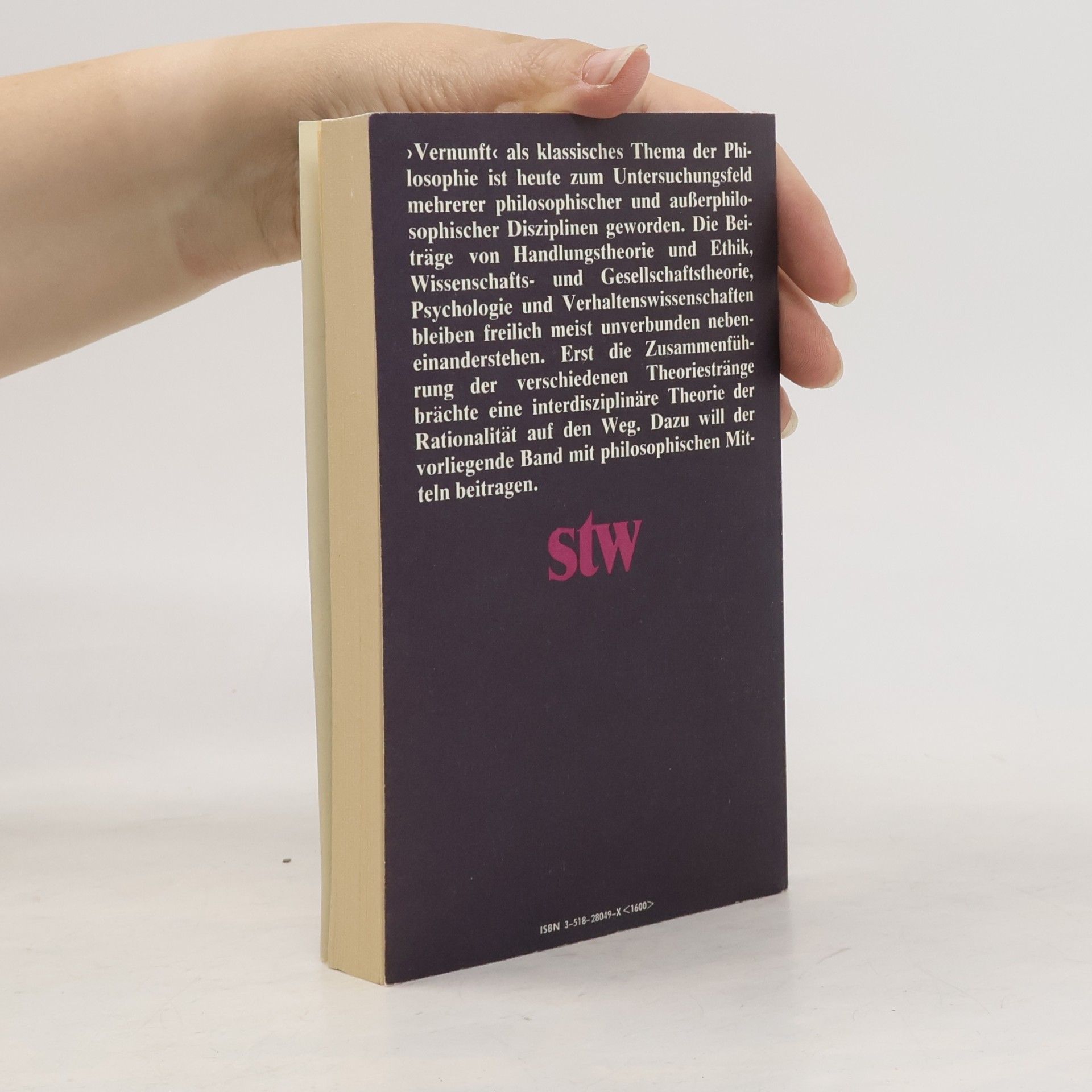 Herbert Schnädelbach Suhrkamp Taschenbuch Wissenschaft - 449: Rationalität