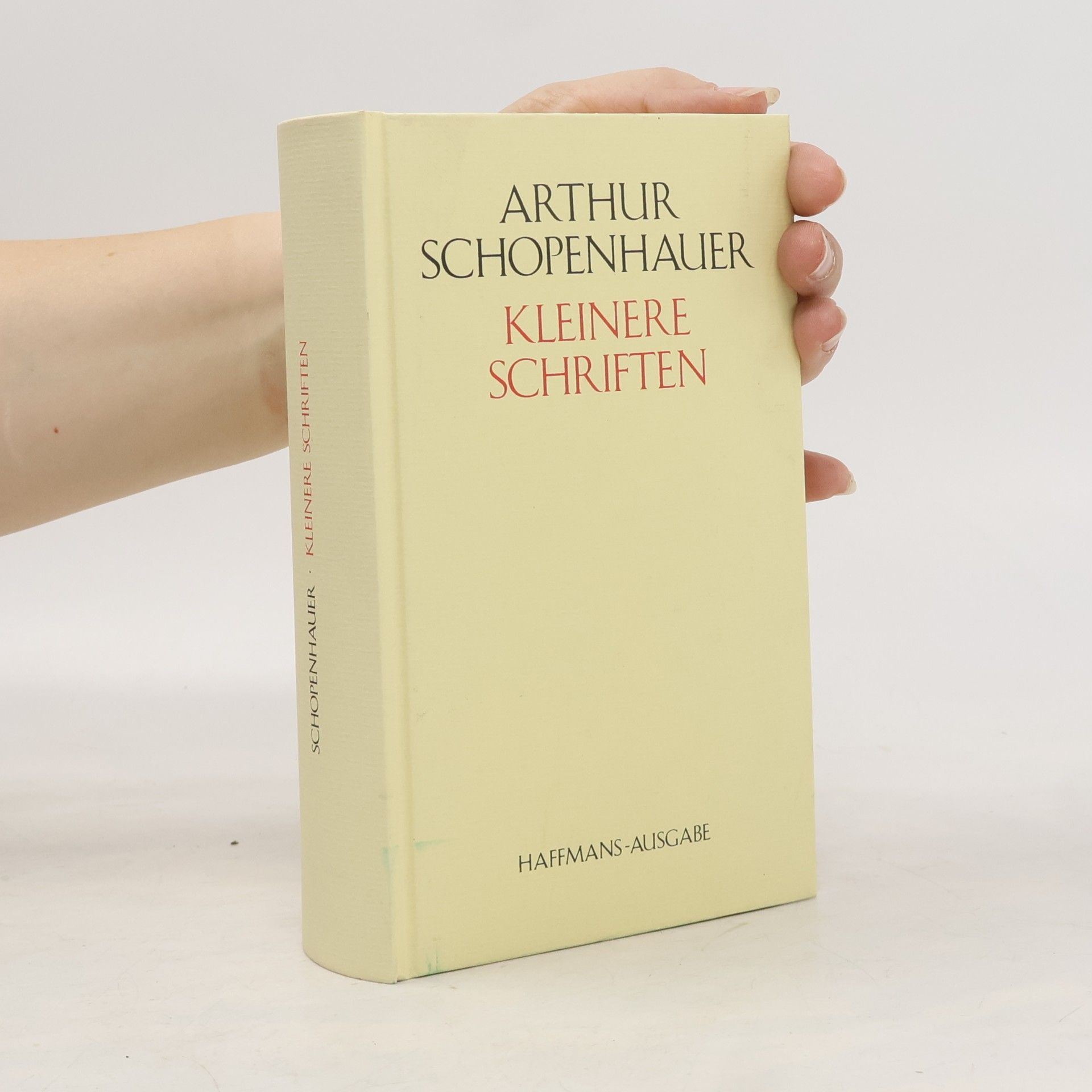 Arthur Schopenhauer Kleinere Schriften