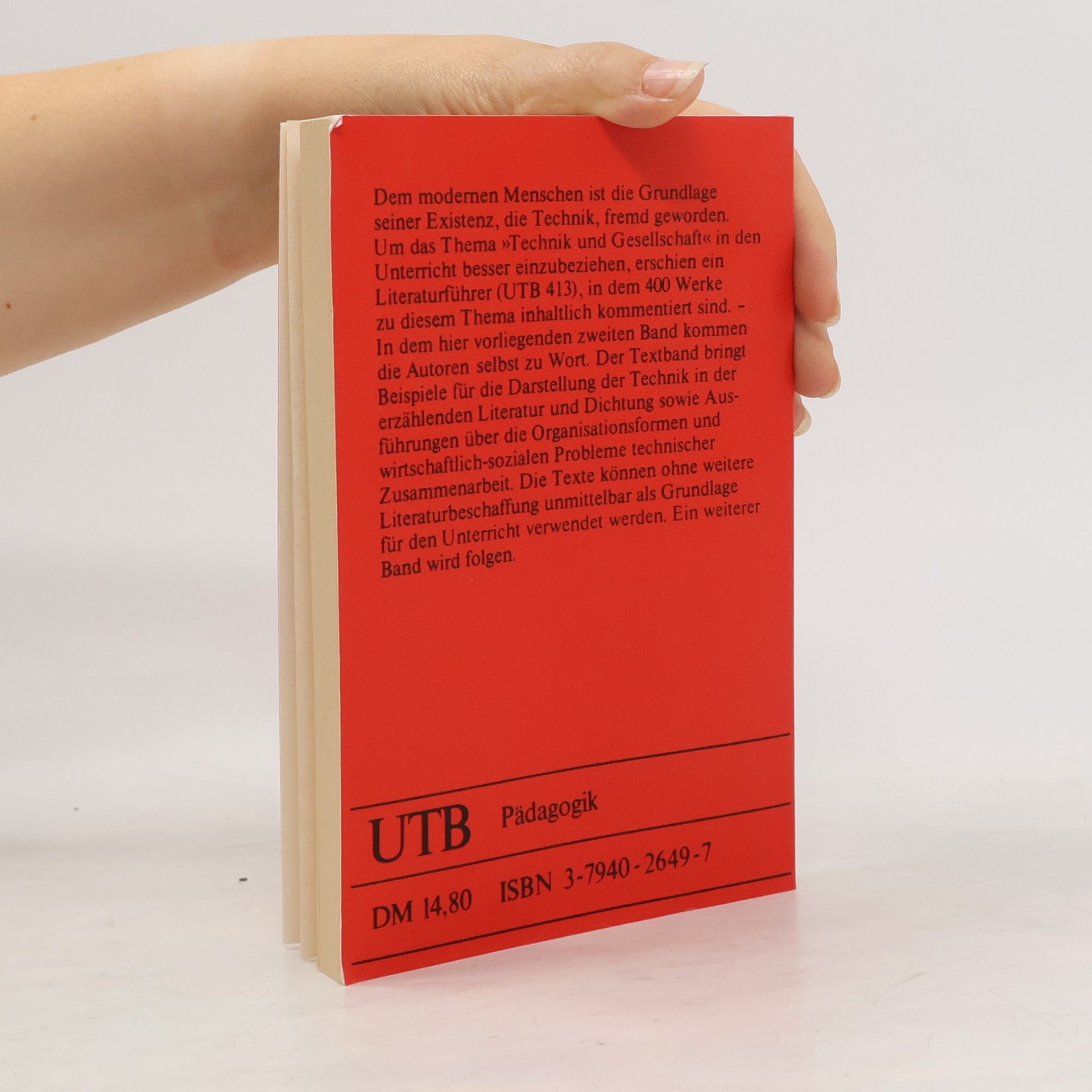 sachsse-hans-hg technik-und-gesellschaft-2-texte-technik-in-der-literatur