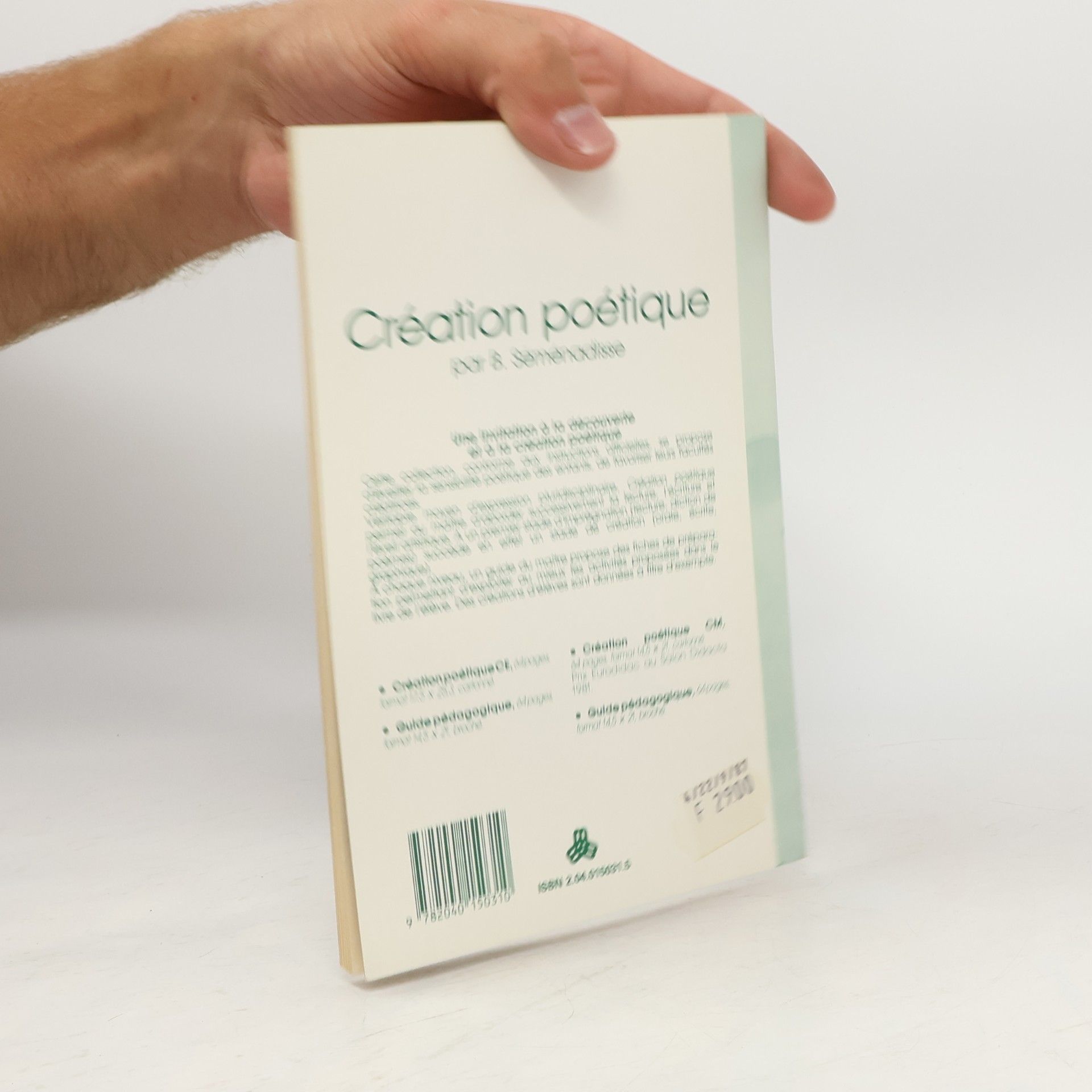 Bernard Séménadisse Création poétique: C.E., guide du maître
