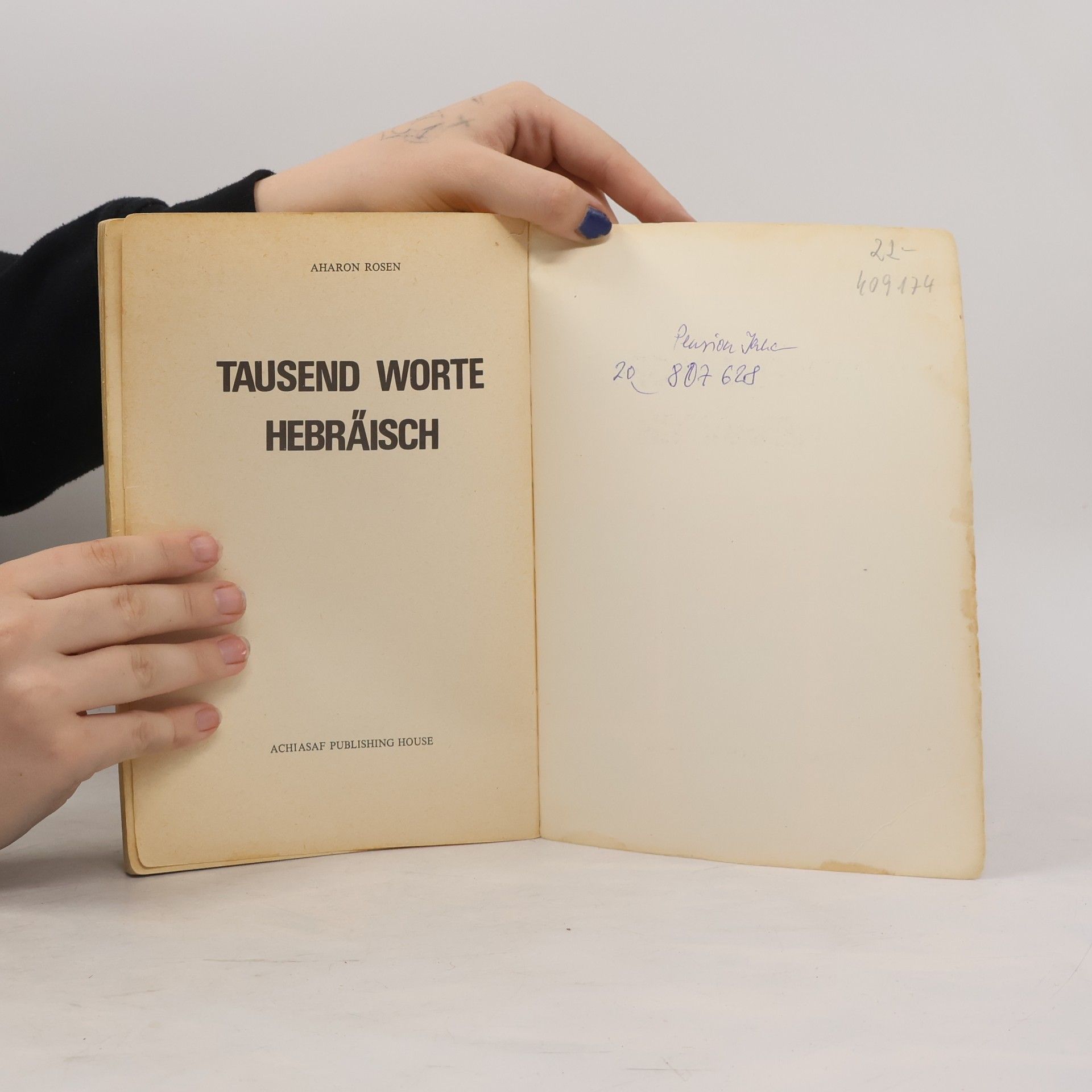 Aharon Rosen Tausend Worte Hebräisch