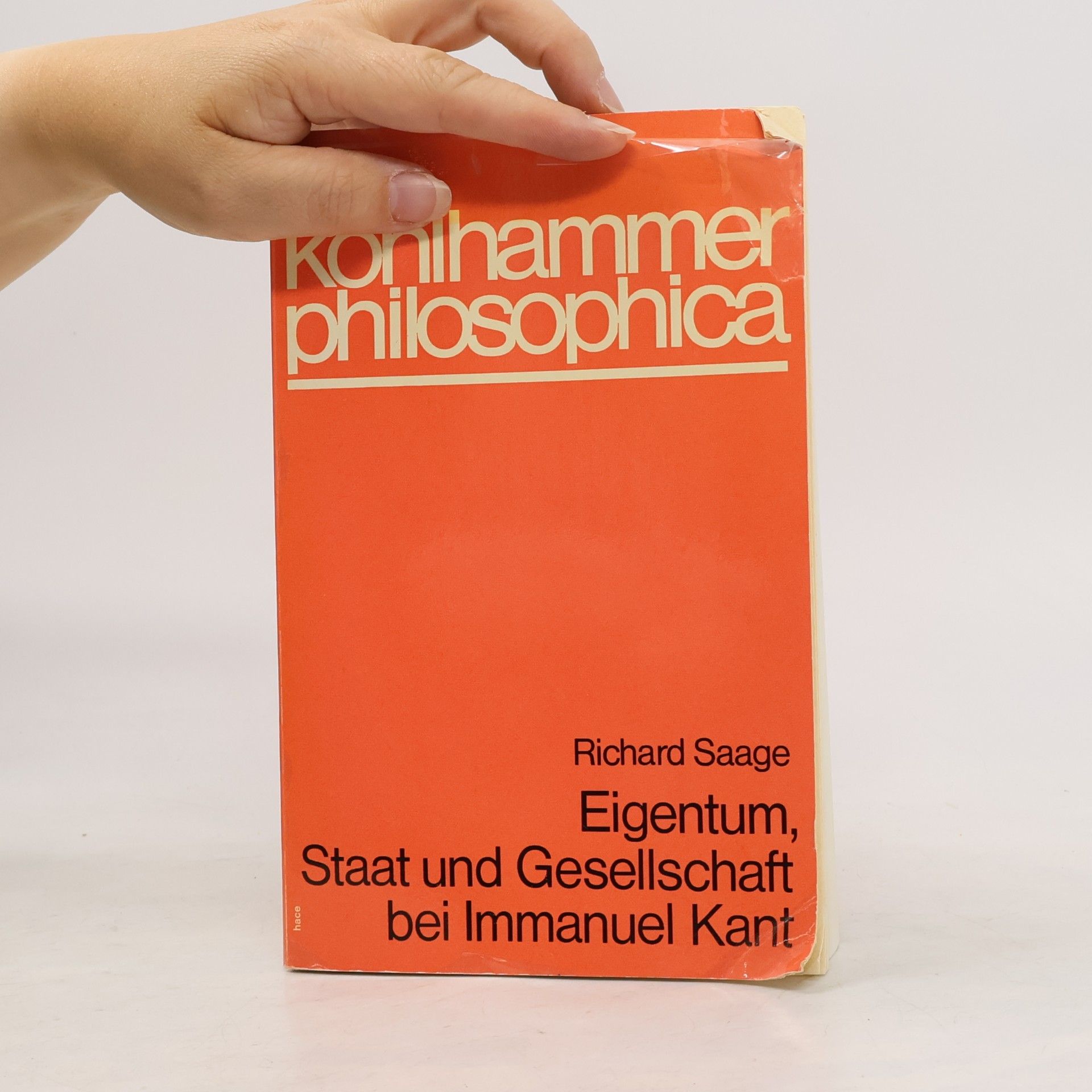Richard Saage Eigentum, Staat und Gesellschaft bei Immanuel Kant