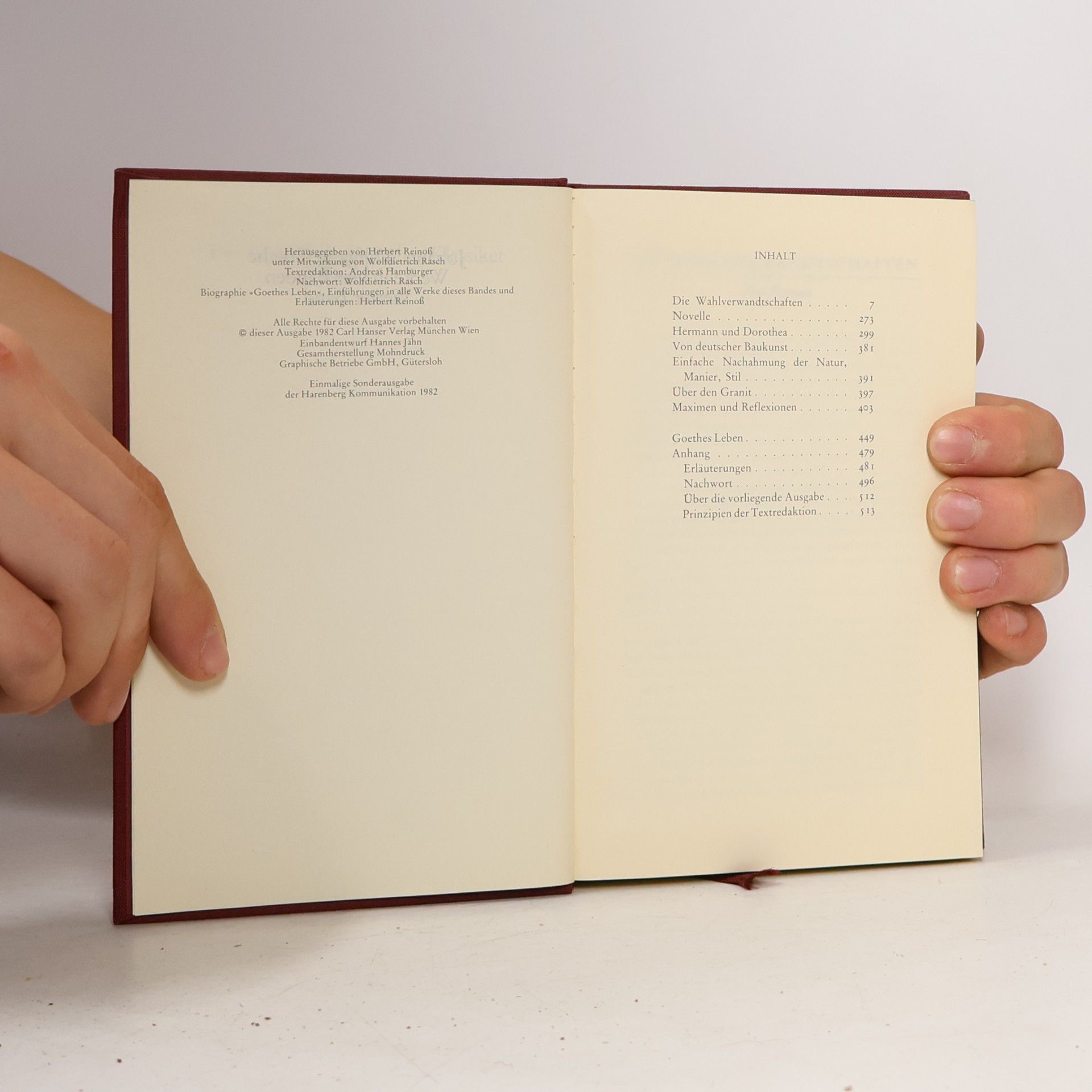 Johann Wolfgang von Goethe Goethe Werke IV/IV 12