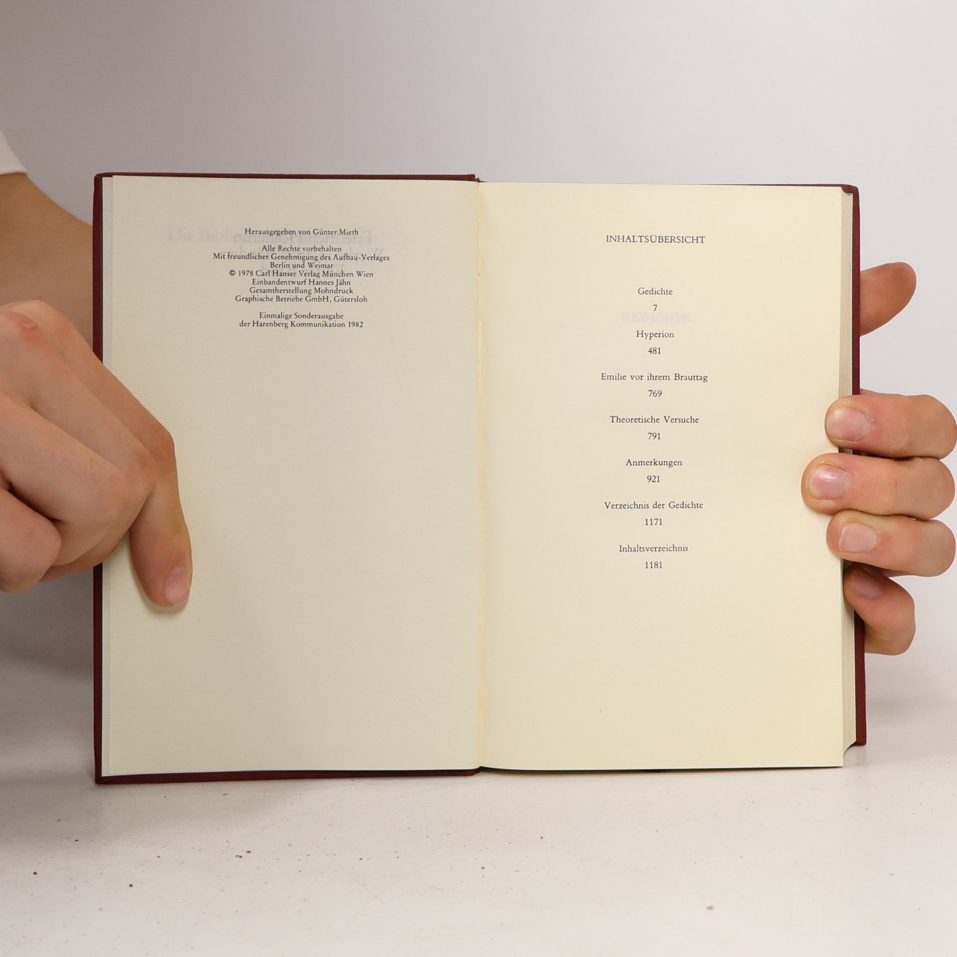 Friedrich Hölderlin Hölderin I/II 20