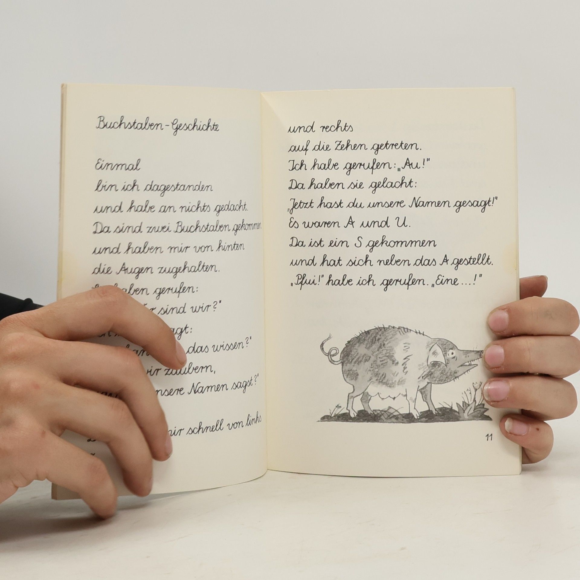 Josef Guggenmos dtv junior Schreibschrift: Der Hase, der Hahn und die Kuh im Kahn