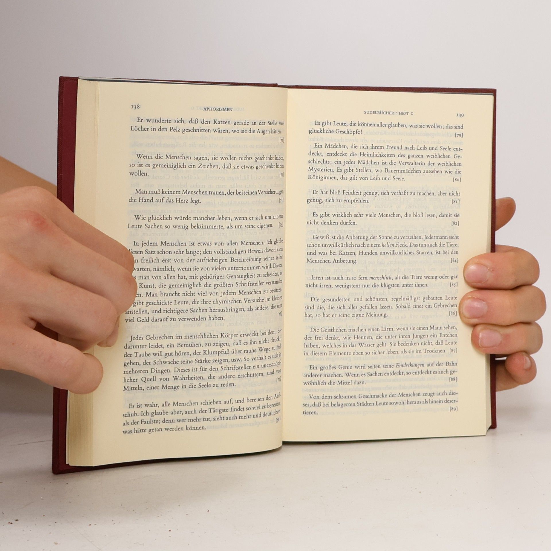 Georg Christoph Lichtenberg Werke in einem Band