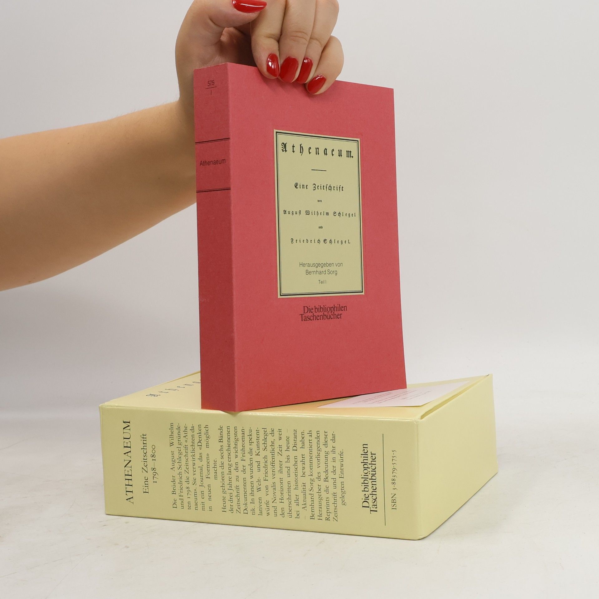 August Wilhelm Schlegel Athenaeum, 2 Tle.. Eine Zeitschrift
