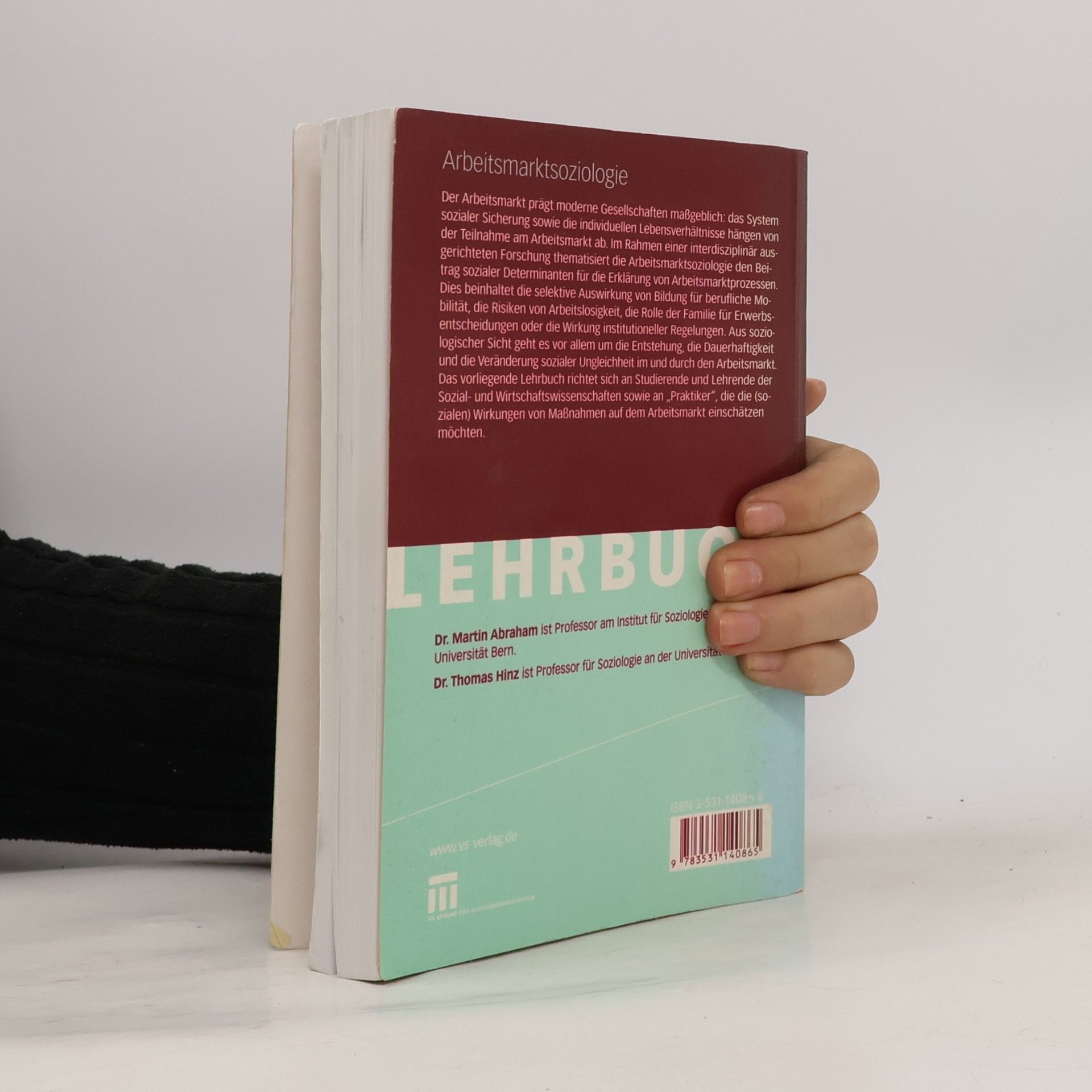 Martin Abraham Arbeitsmarktsoziologie