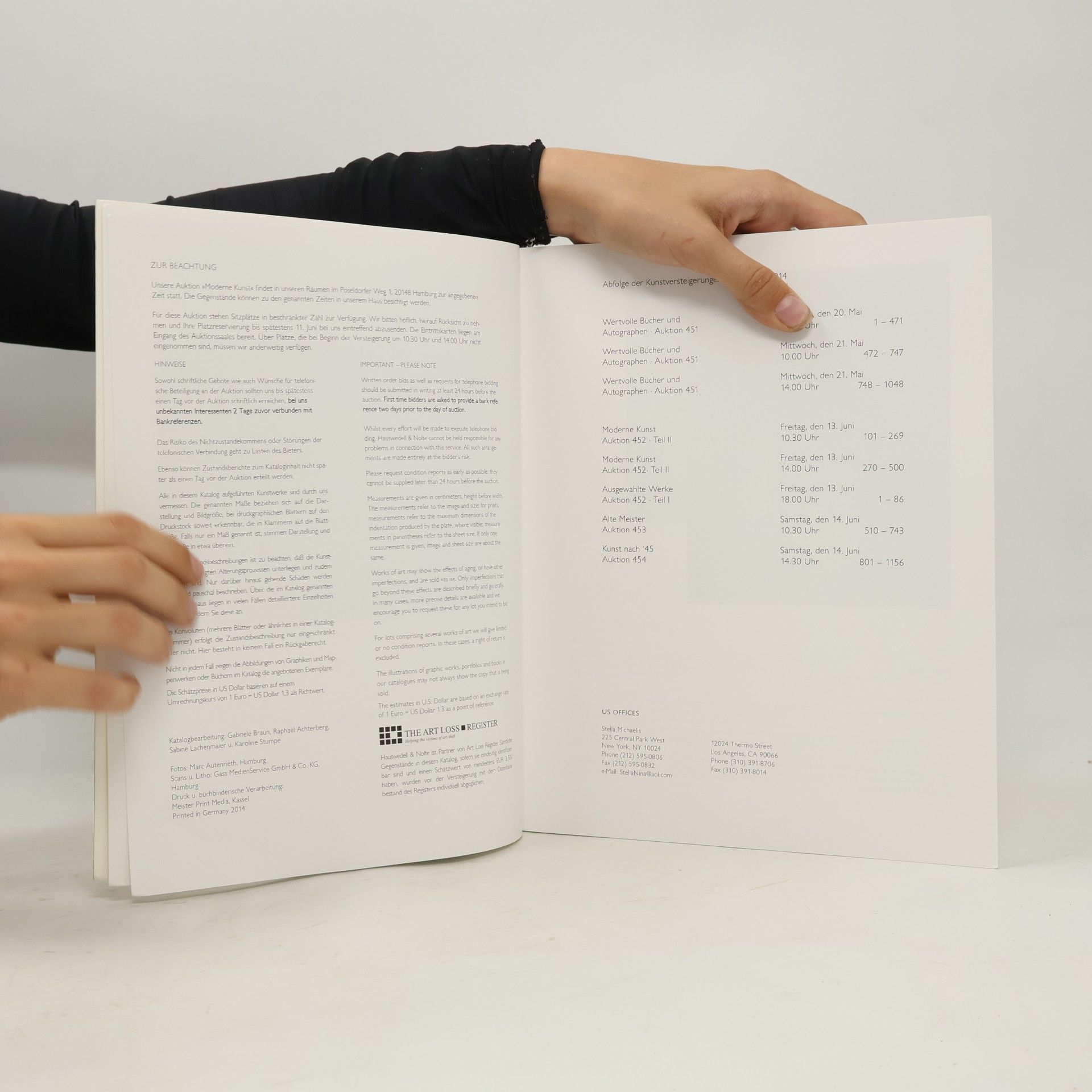 Marc Autenrieth Moderne Kunst (Auktion 452 / II - 13. Juni 2014)