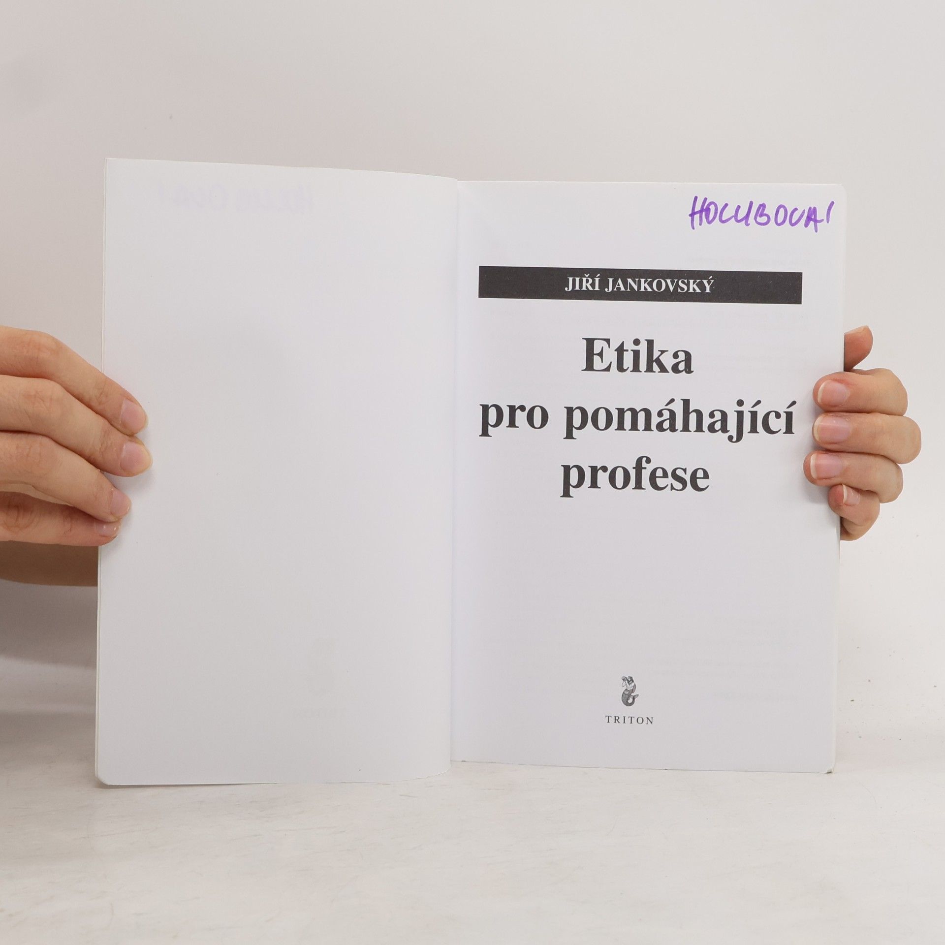 Jiří Jankovský Etika pro pomáhající profese