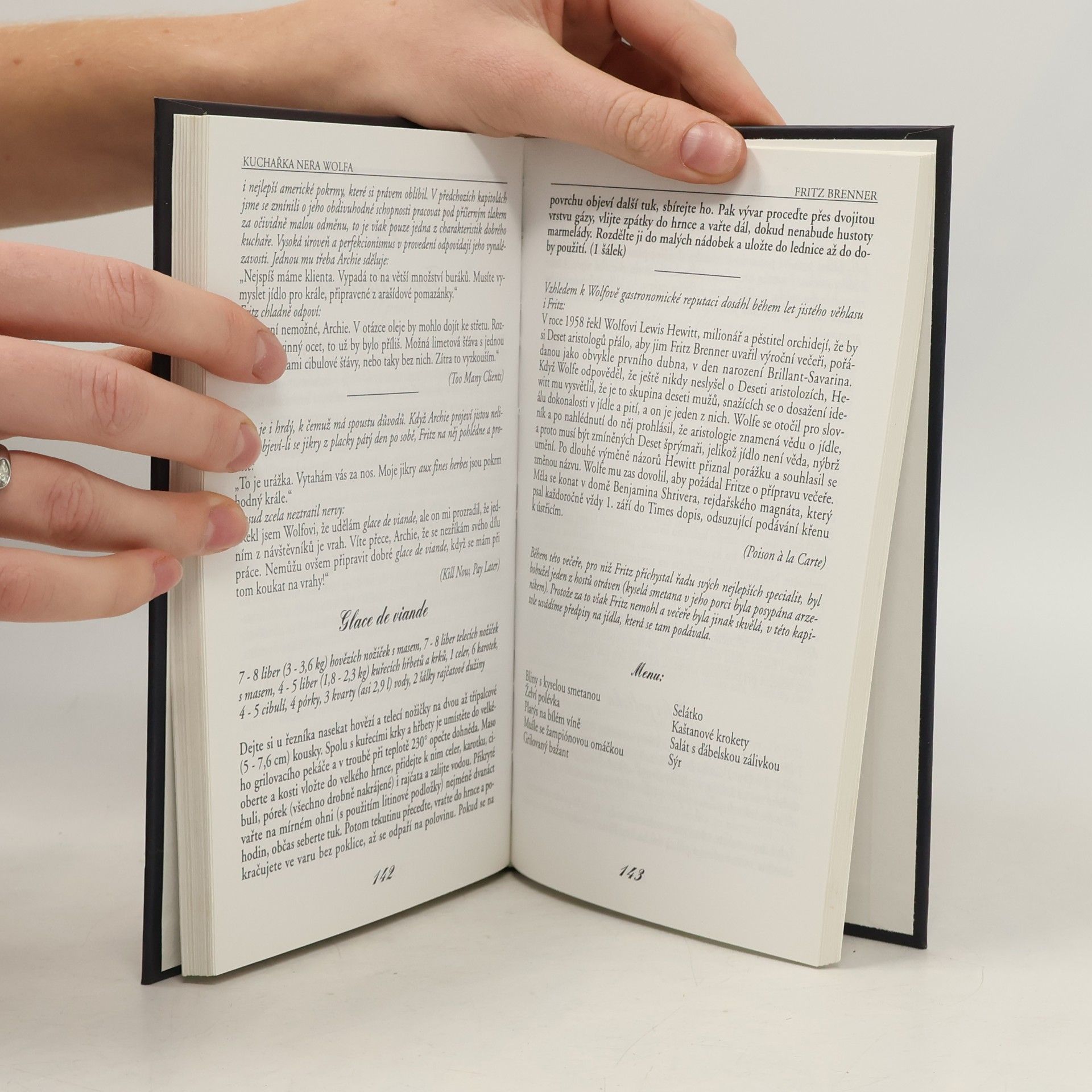 Rex Stout Kuchařka Nera Wolfa & redakce Viking Press