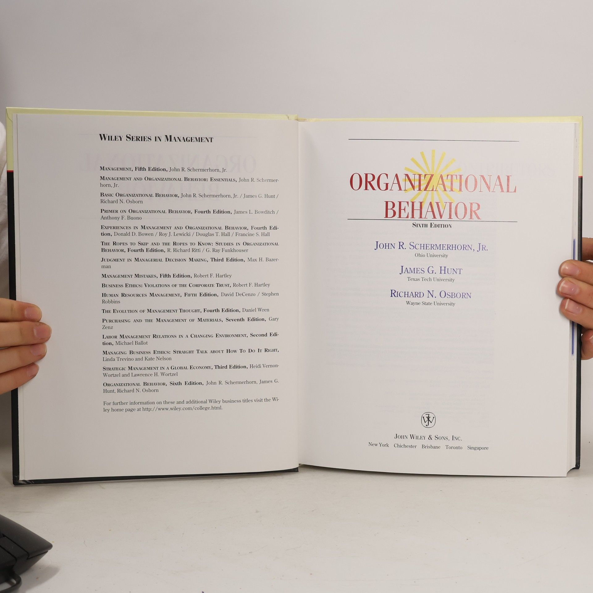 John R. Schermerhorn Jr. Organizational Behavior