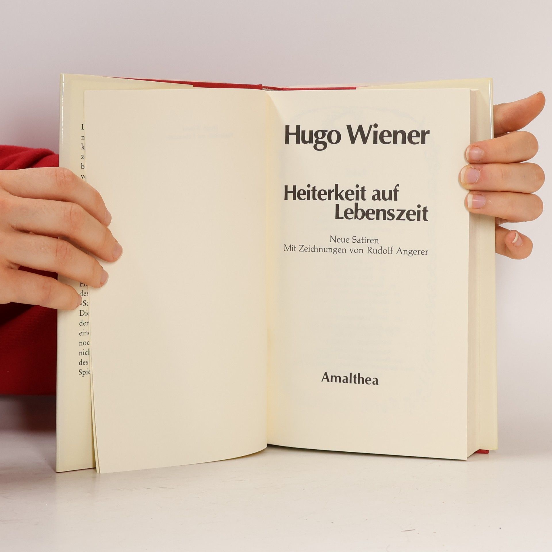 Hugo Wiener Heiterkeit auf Lebenszeit