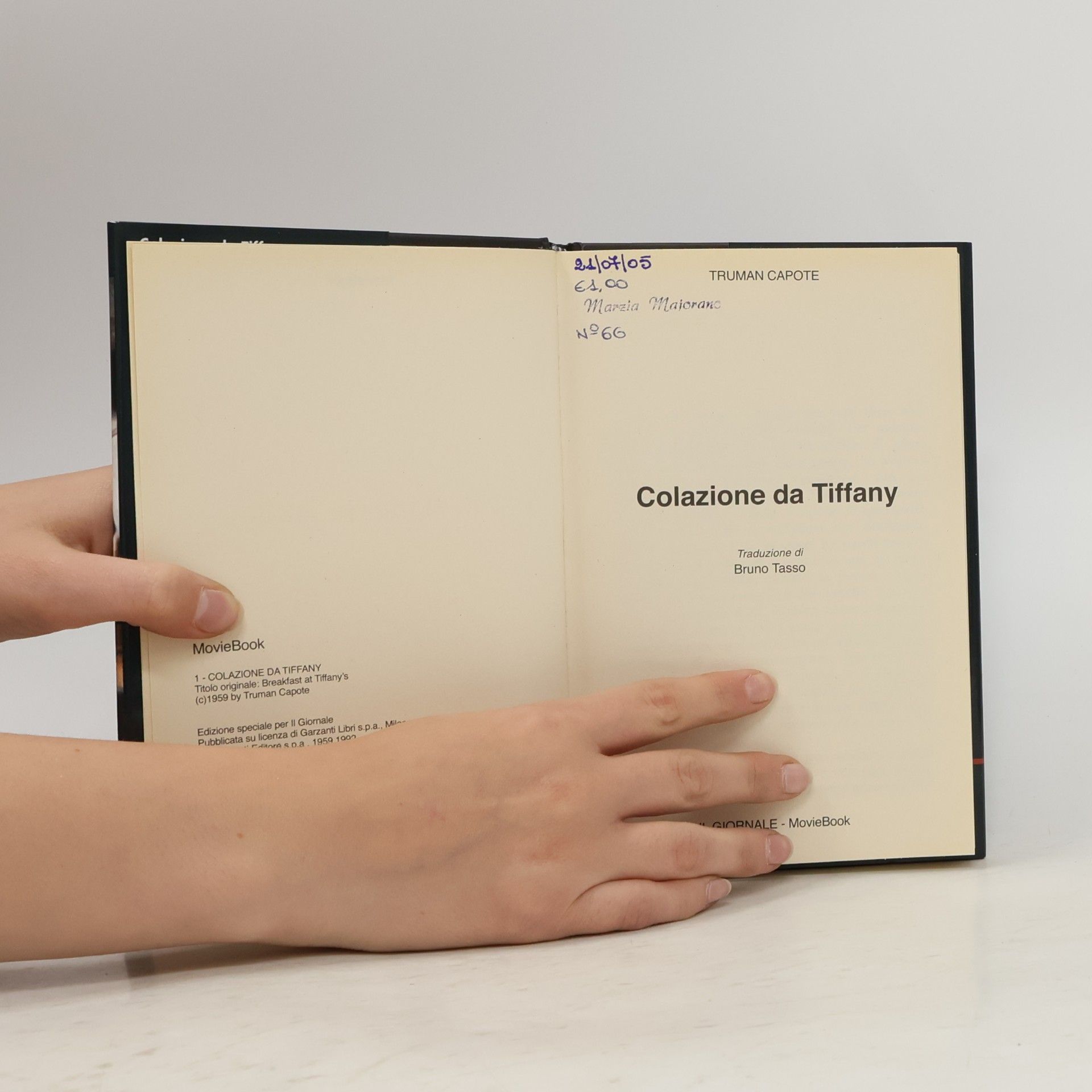 Truman Capote Colazione da Tiffany