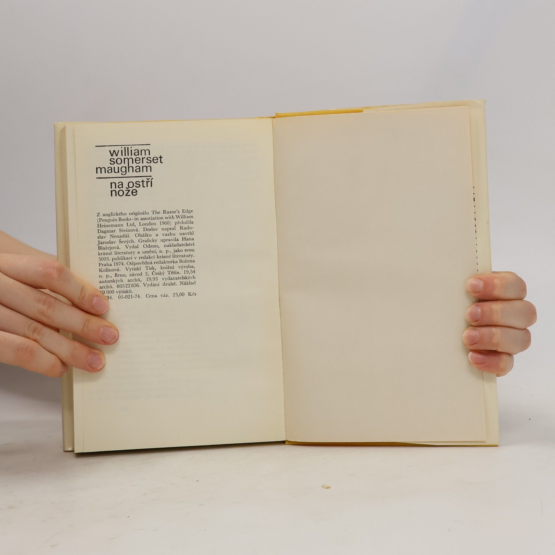 William Somerset Maugham Na ostří nože