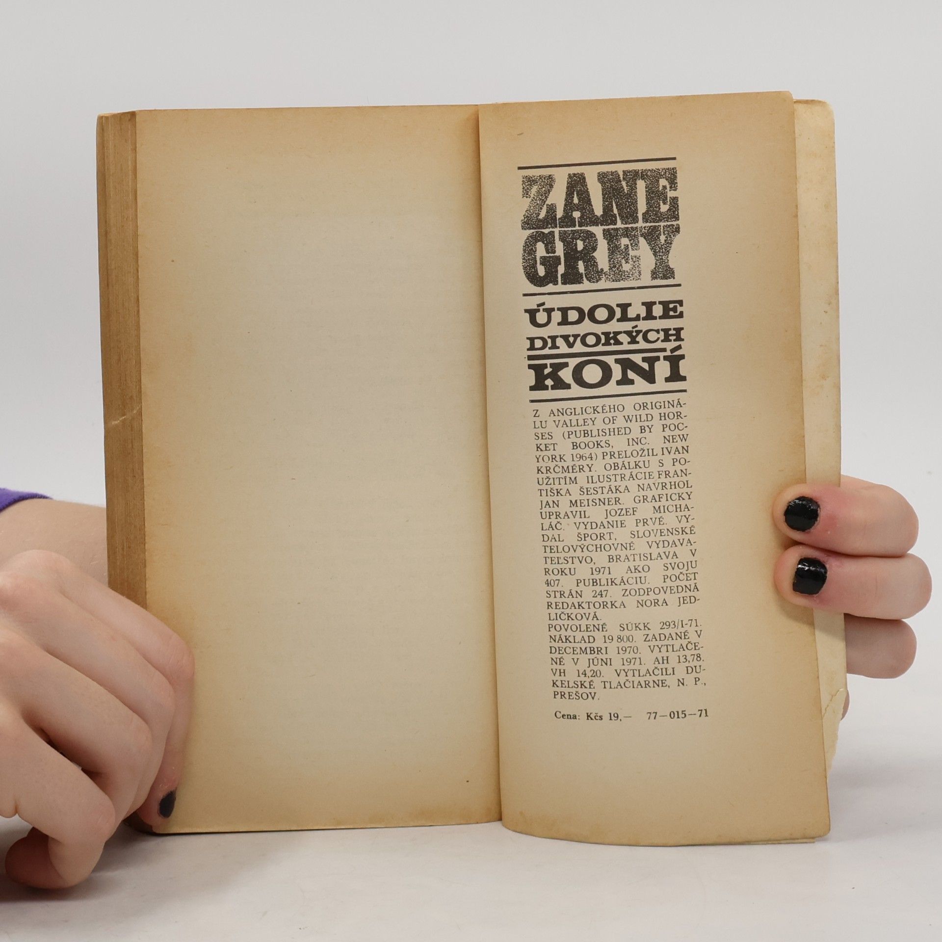 Zane Grey Údolie divokých koní
