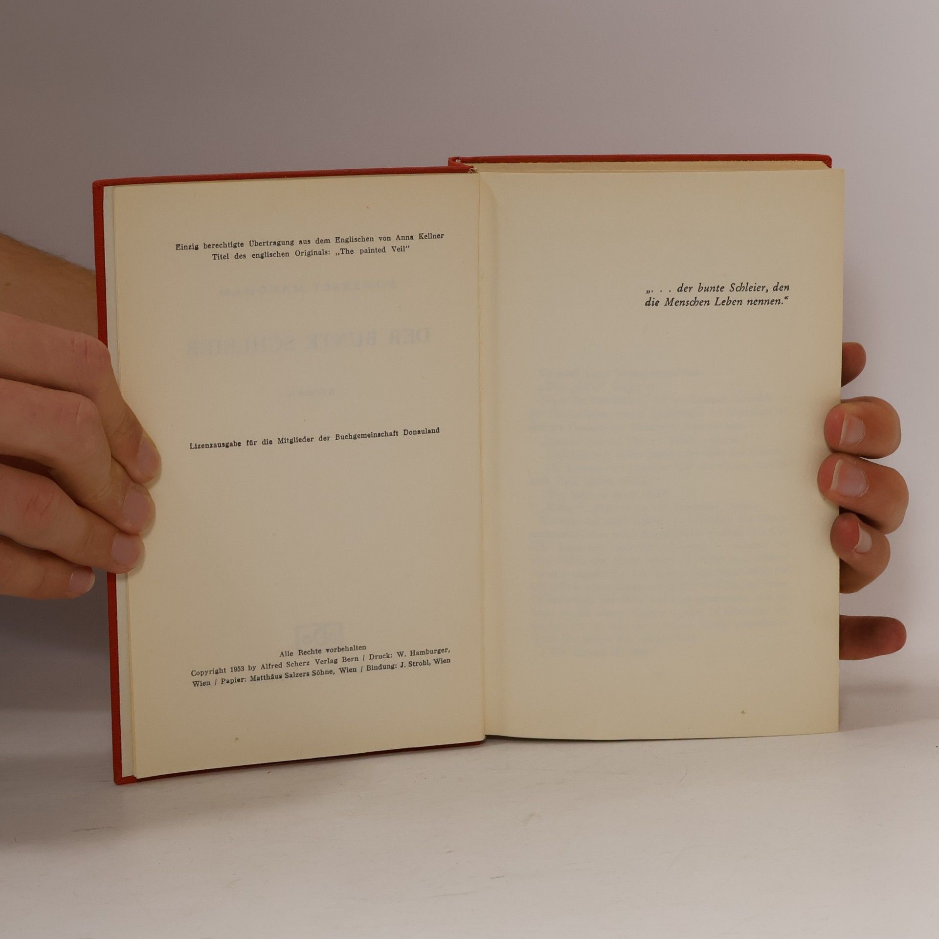 William Somerset Maugham Der bunte Schleier