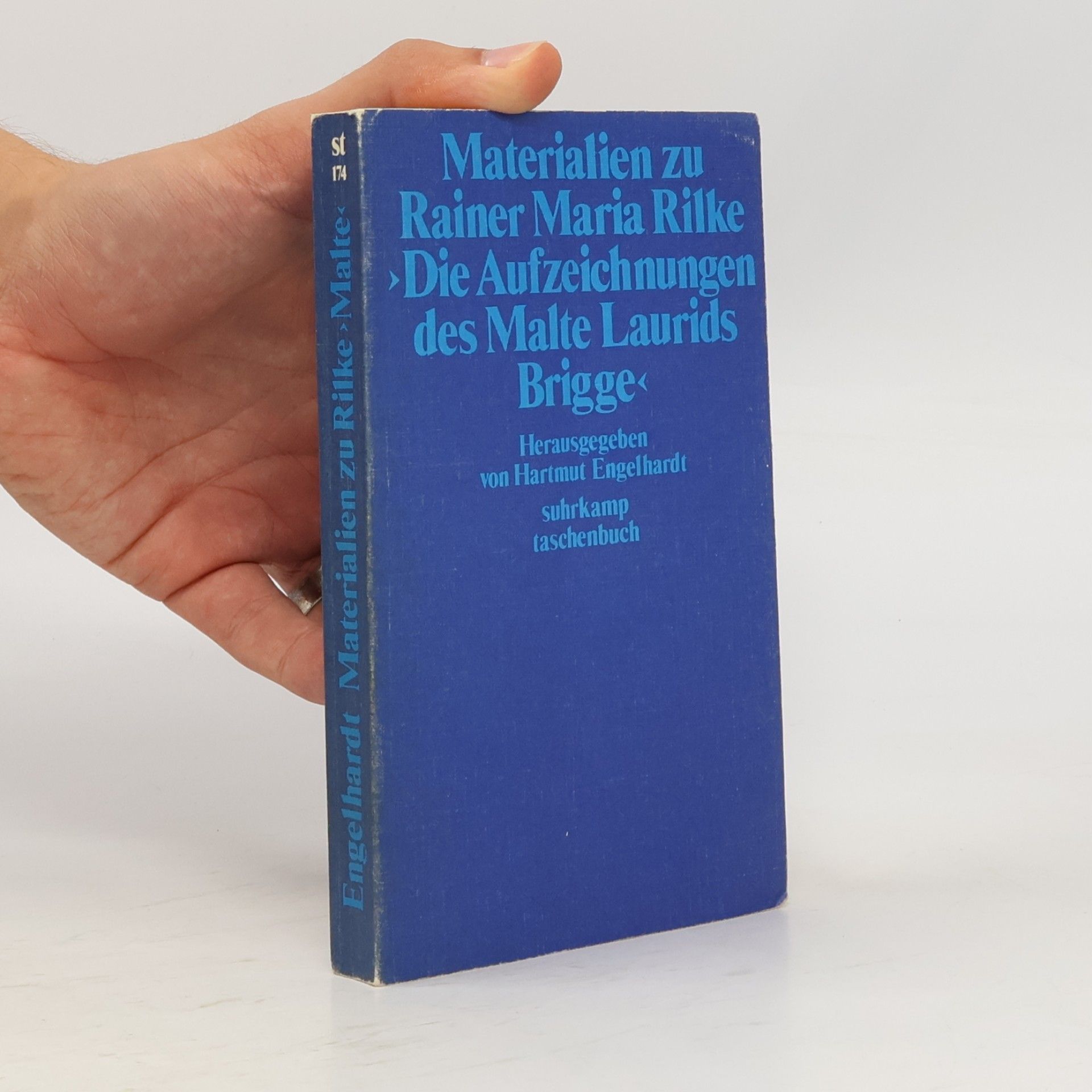 Hartmut Engelhardt Materialien zu Rainer Maria Rilke "Die Aufzeichnungen des Malte Laurids Brigge"