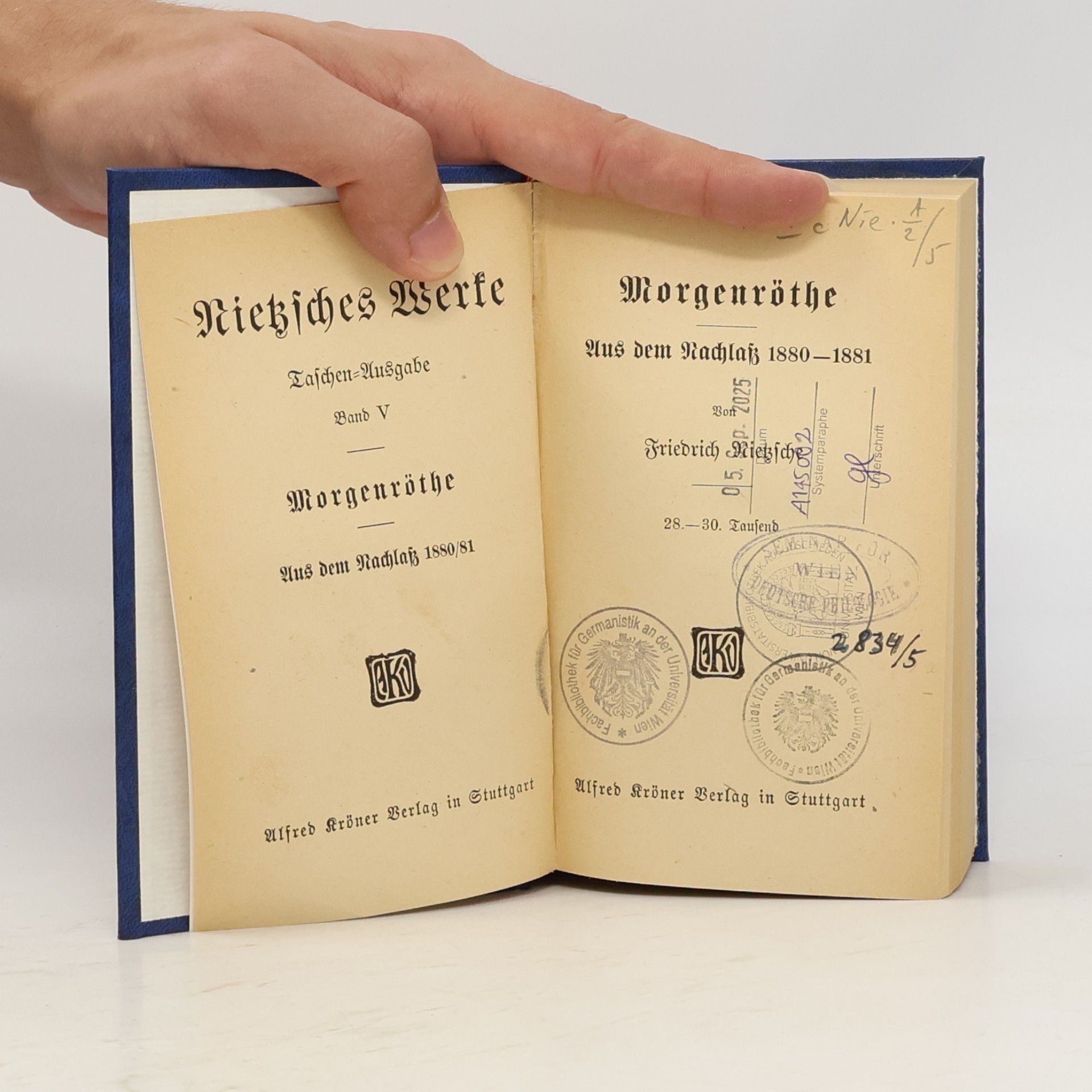 Friedrich Nietzsche Nietzsches Werke 5