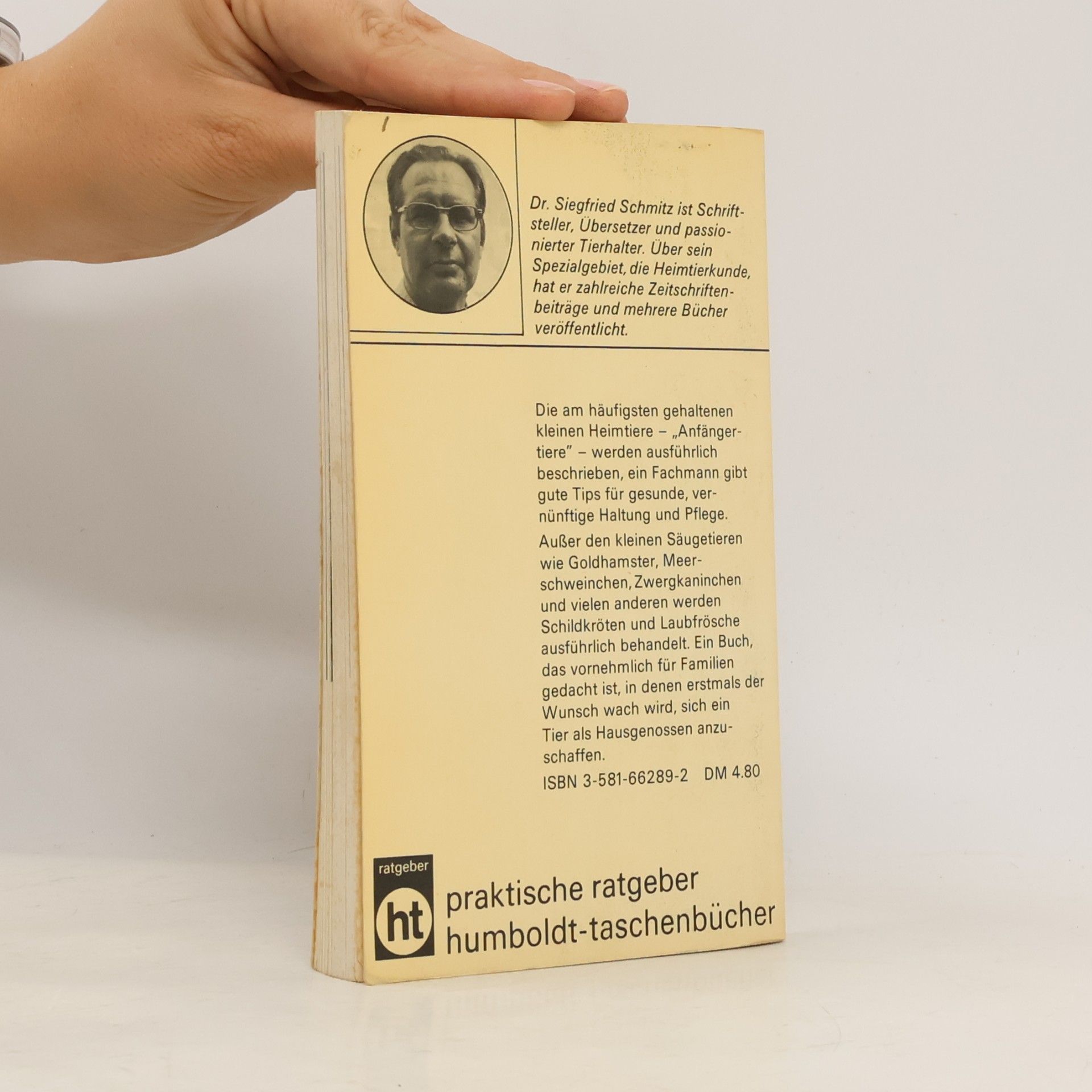 Siegfried Schmitz Goldhamster und andere kleine Heimtiere