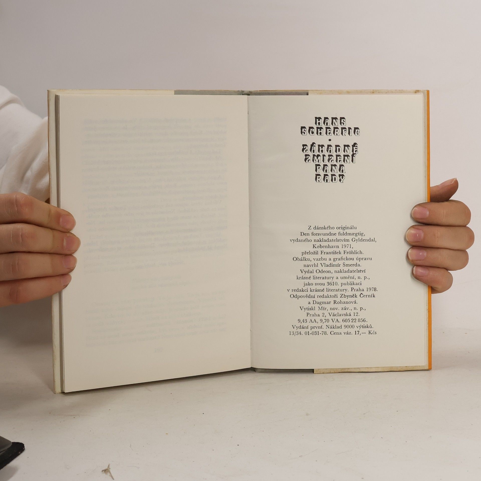 Hans Scherfig Záhadné zmizení pana Rady