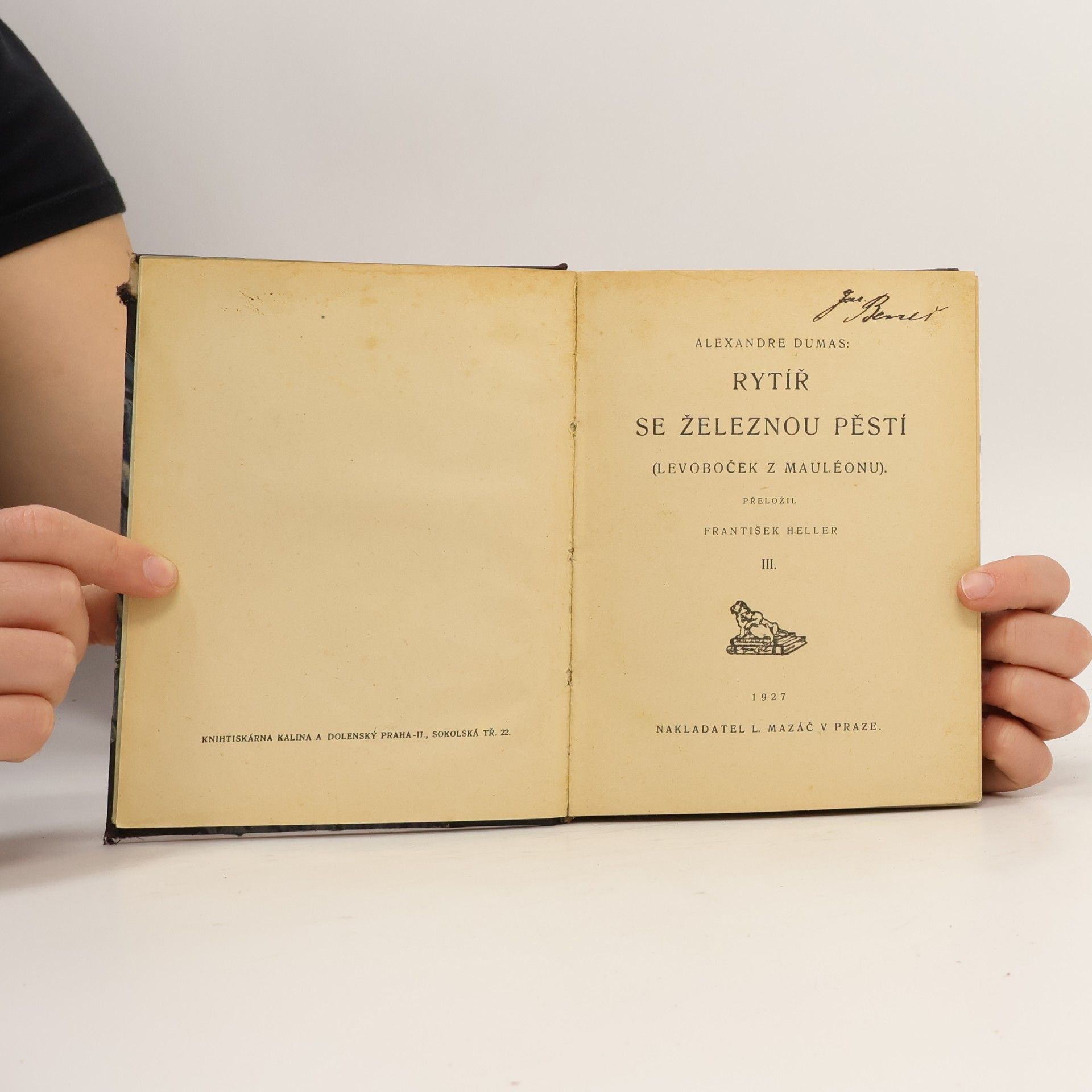 Alexandre Dumas starší Rytíř se železnou pěstí III.