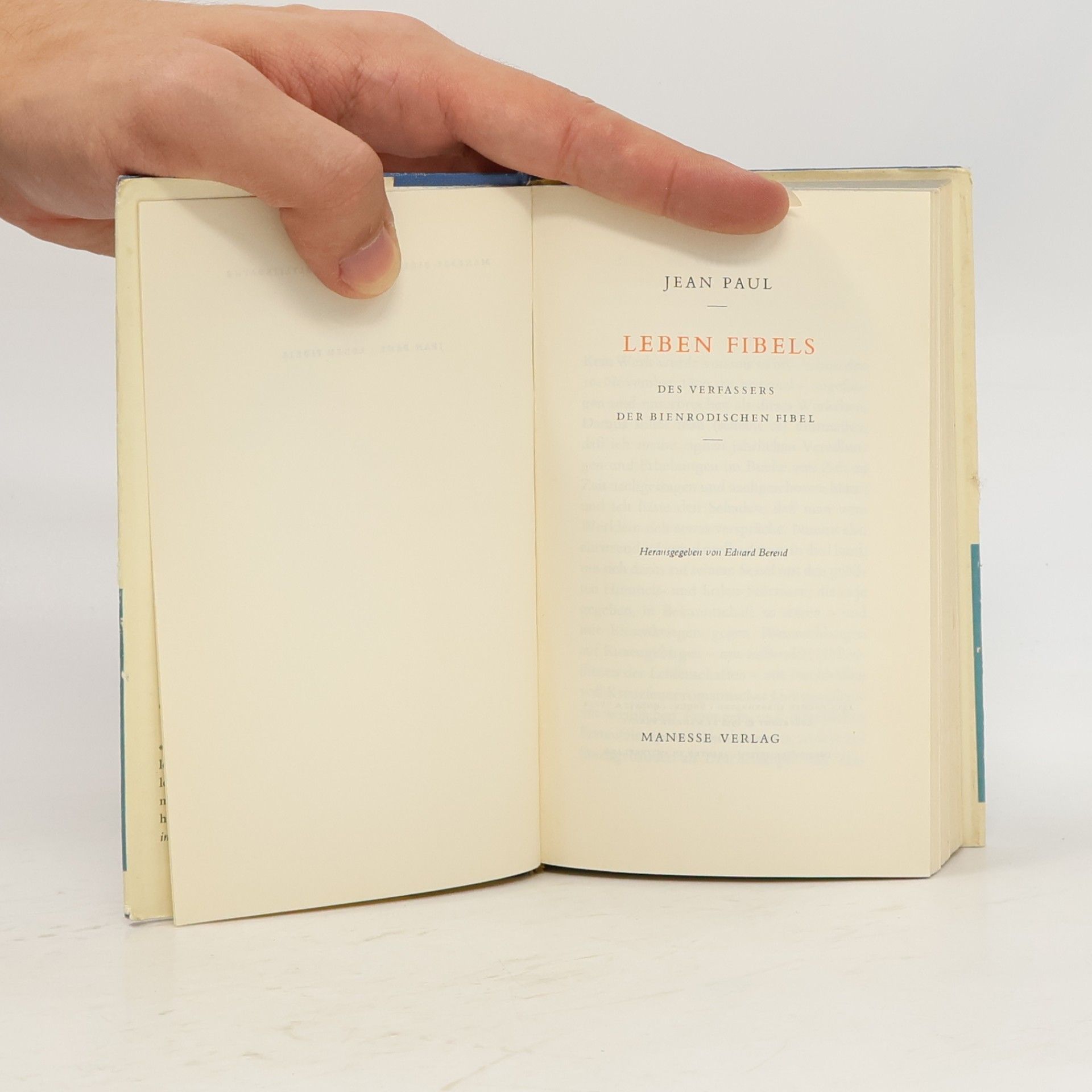 Jean Paul Leben Fibel's, des Verfassers der Bienrodischen Fibel