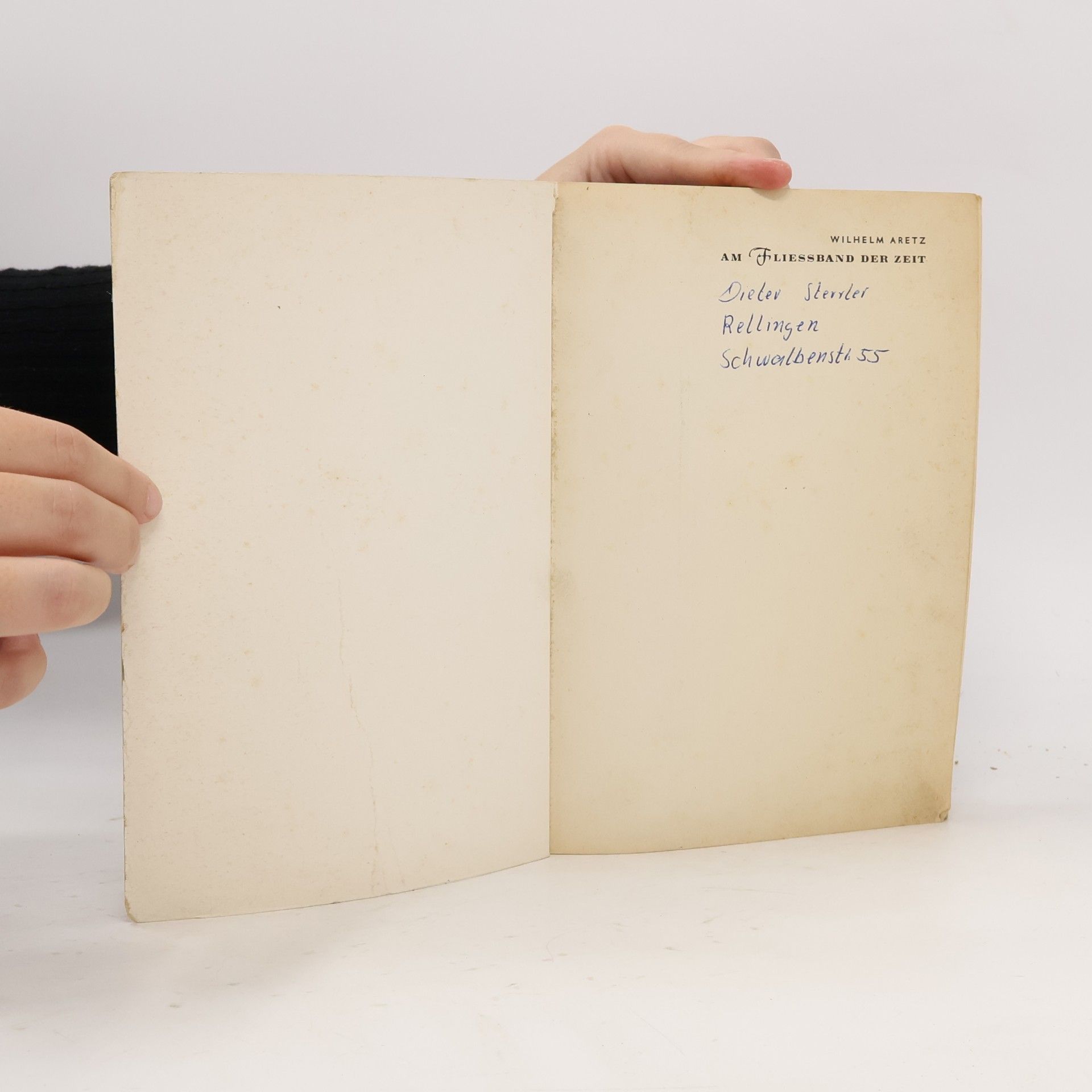 Wilhelm Aretz Am Fliessband der Zeit