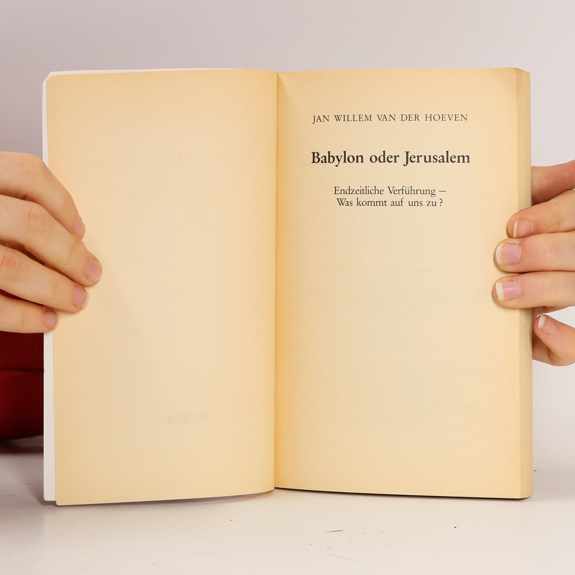 Jan Willem van der Hoeven Babylon oder Jerusalem: Endzeitliche Verführung - Was kommt auf uns zu? (Edition C. Unterreihe T - Taschenbücher)
