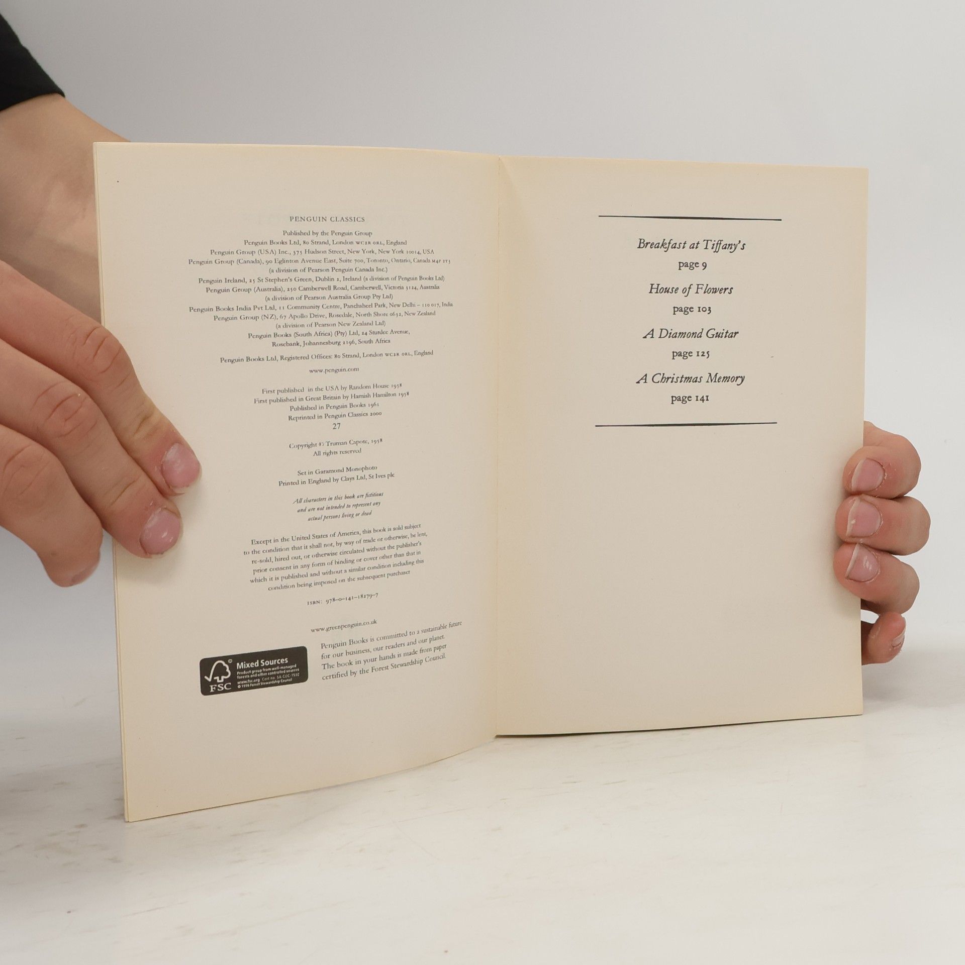 Truman Capote Breakfast at Tiffany's