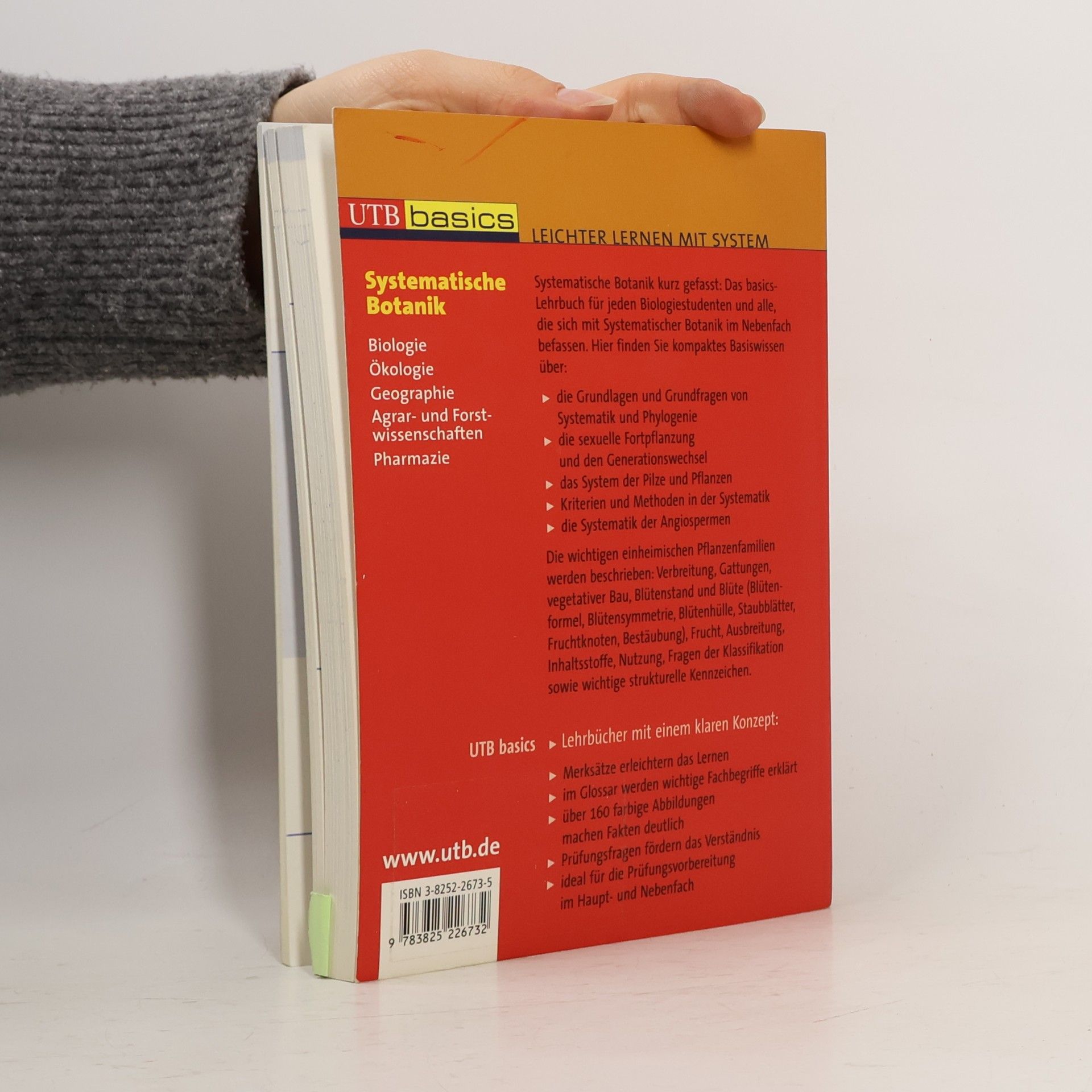 Dieter Heß UTB basics: Systematische Botanik