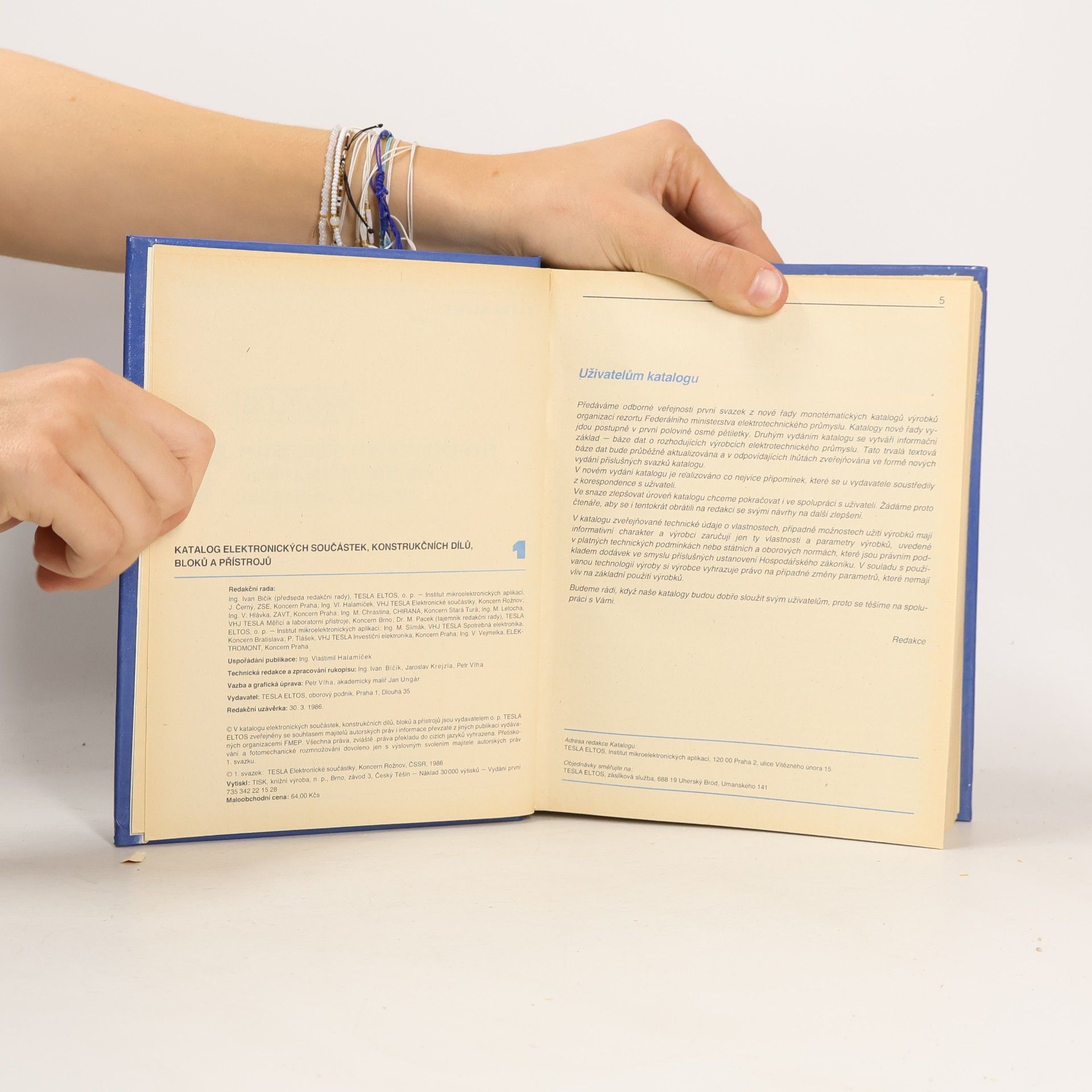 Vlastimil Halamíček Katalog elektronických součástek, konstrukčních dílů, bloků a přístrojů 1.