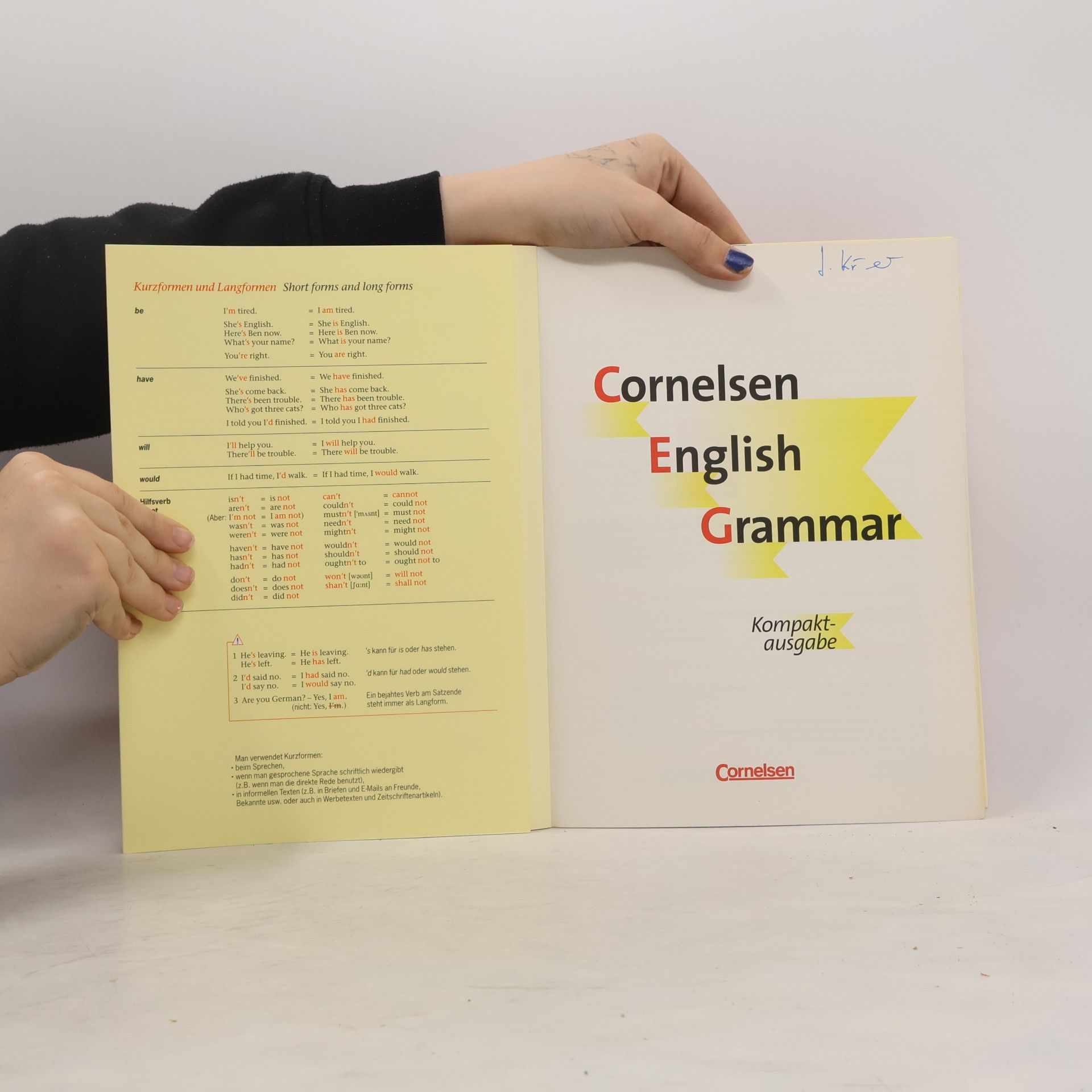 Erich Fleischhack Cornelsen English grammar. Kompaktausg