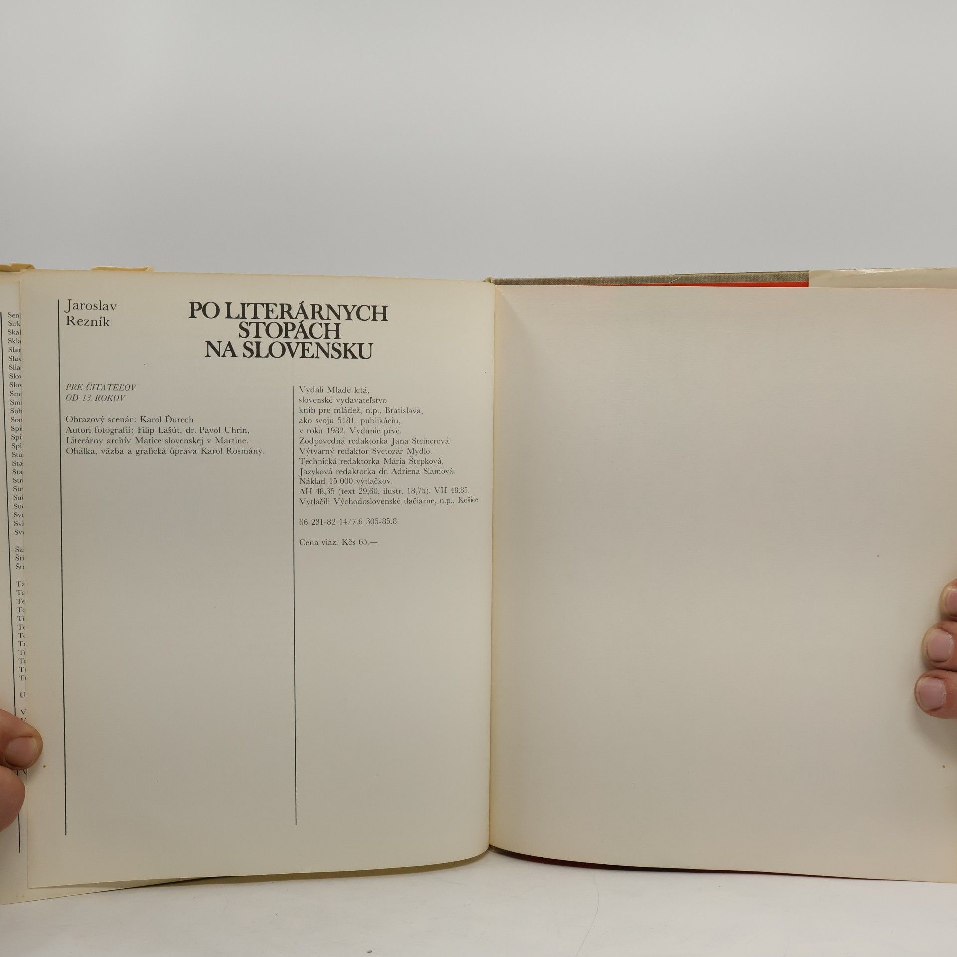 Jaroslav Rezník Po literárnych stopách na Slovensku