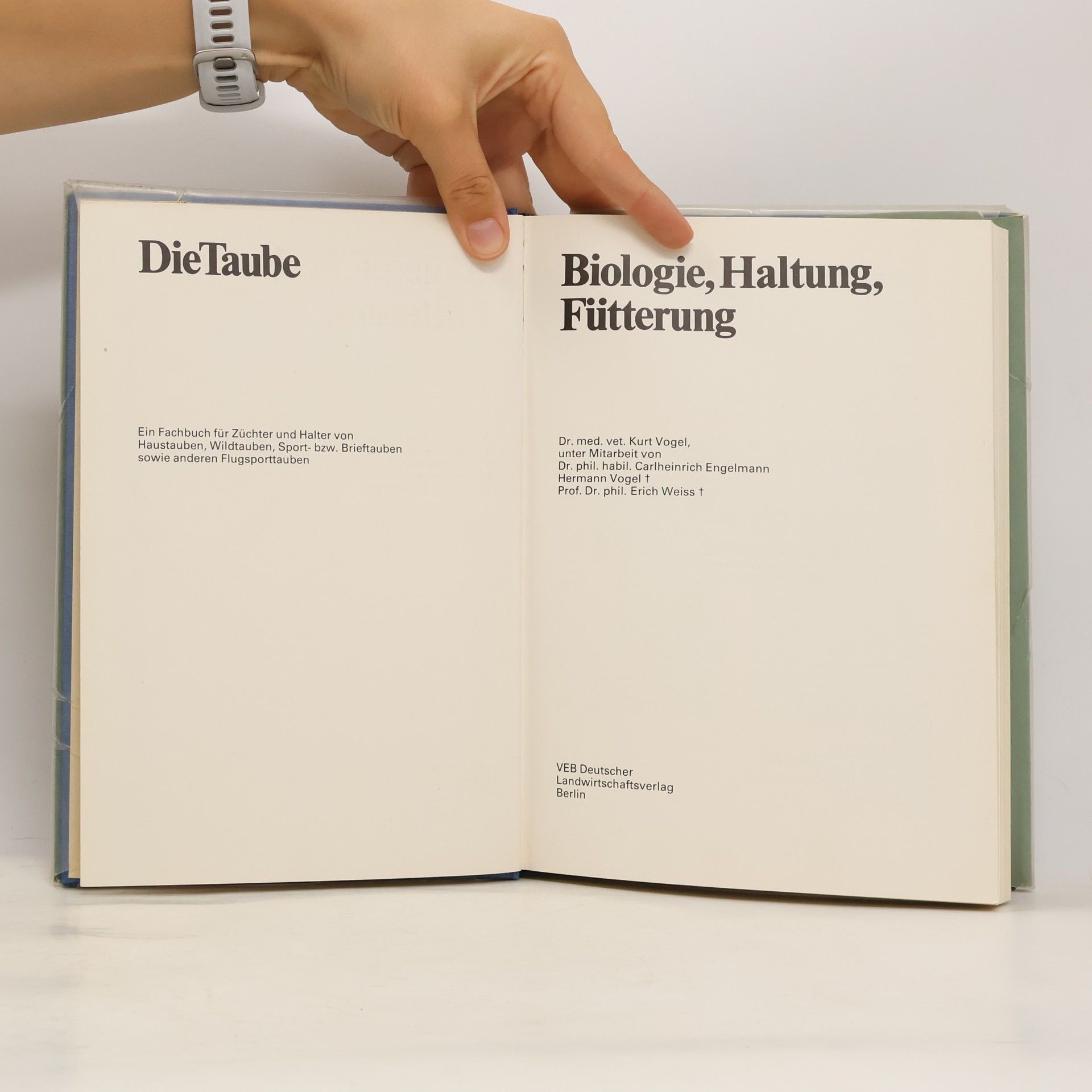 Kurt Vogel Die Taube. Biologie, Haltung, Fütterung