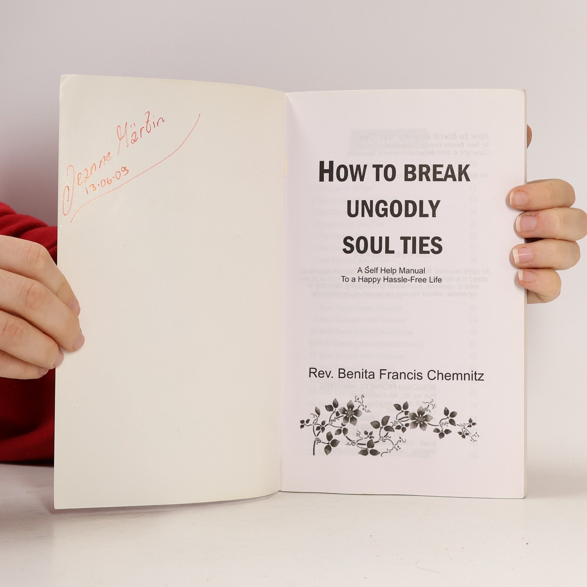 Rev. Benita Francis Chemnitz How to Break Ungodly Soul Ties