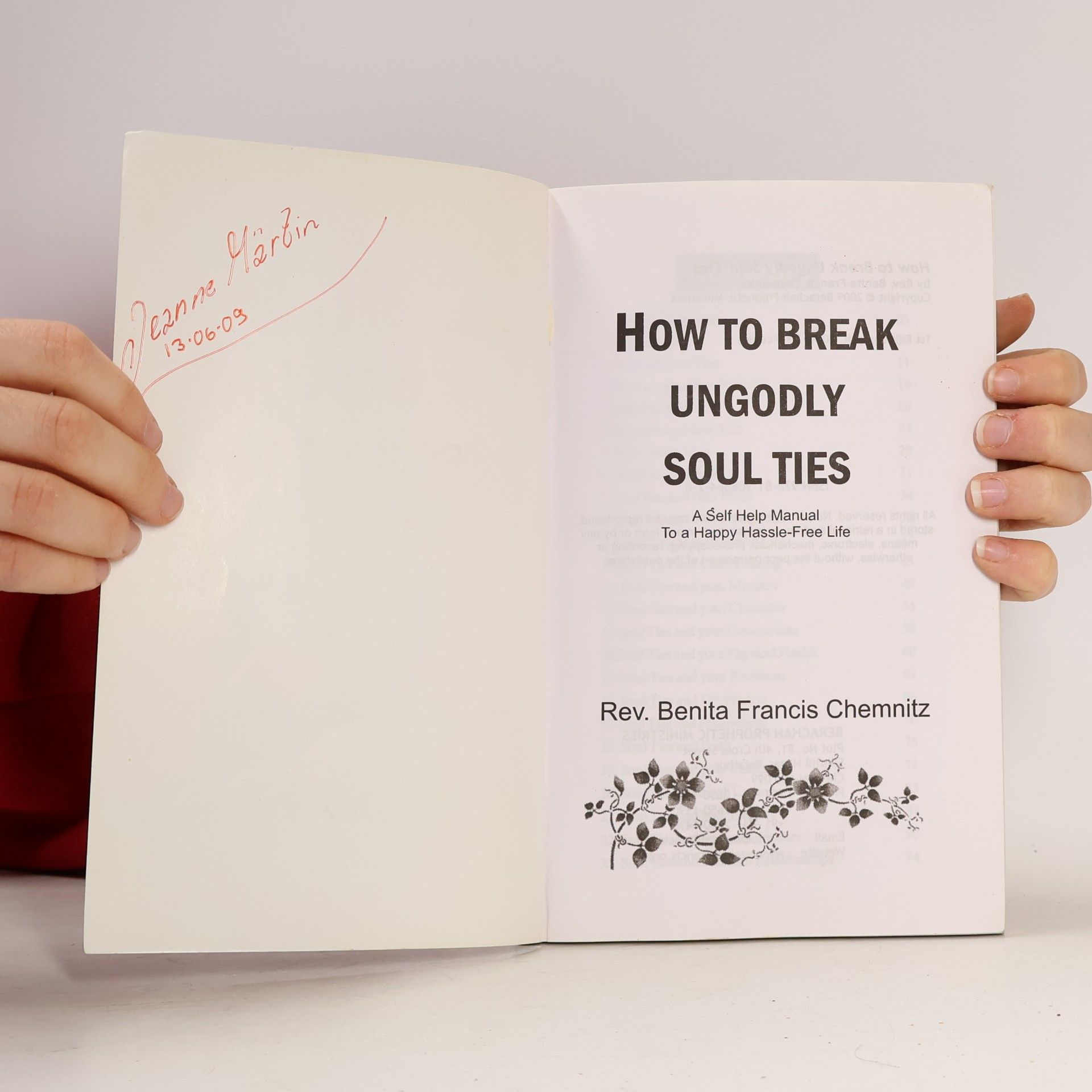 Rev. Benita Francis Chemnitz How to Break Ungodly Soul Ties