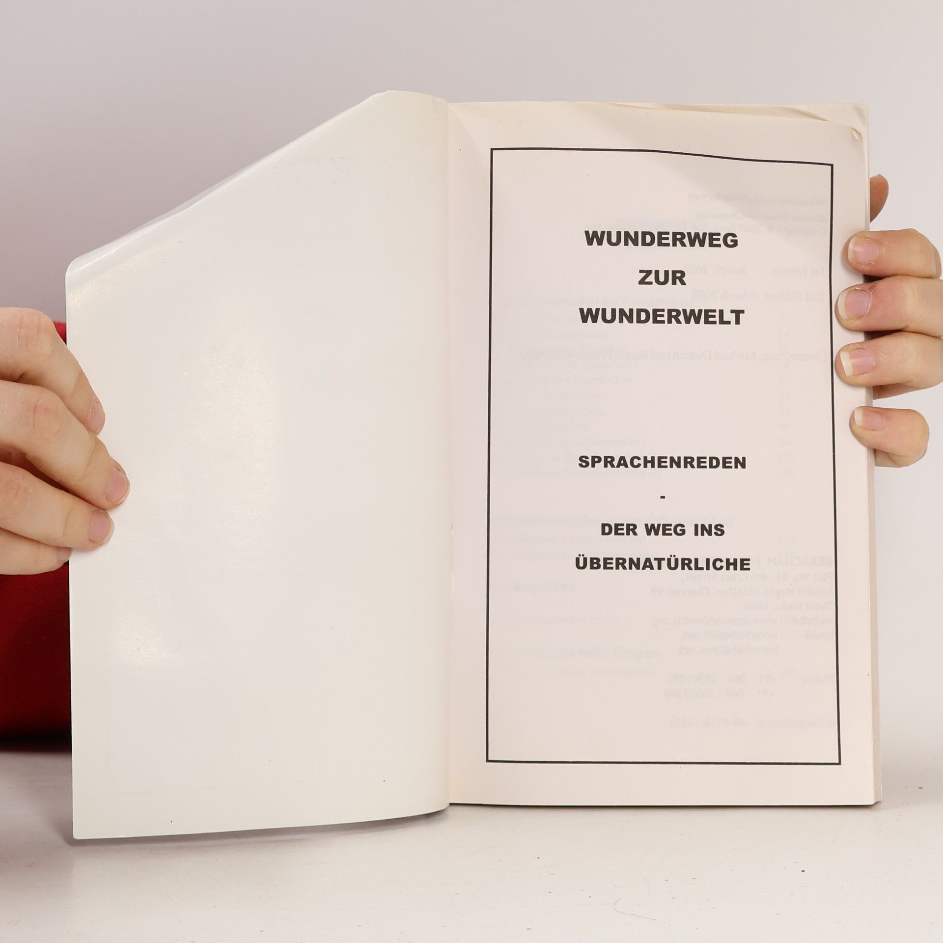 Dr. V. Ezekiah Francis Wunderweg zur Wunderwelt: Neue Sprachen